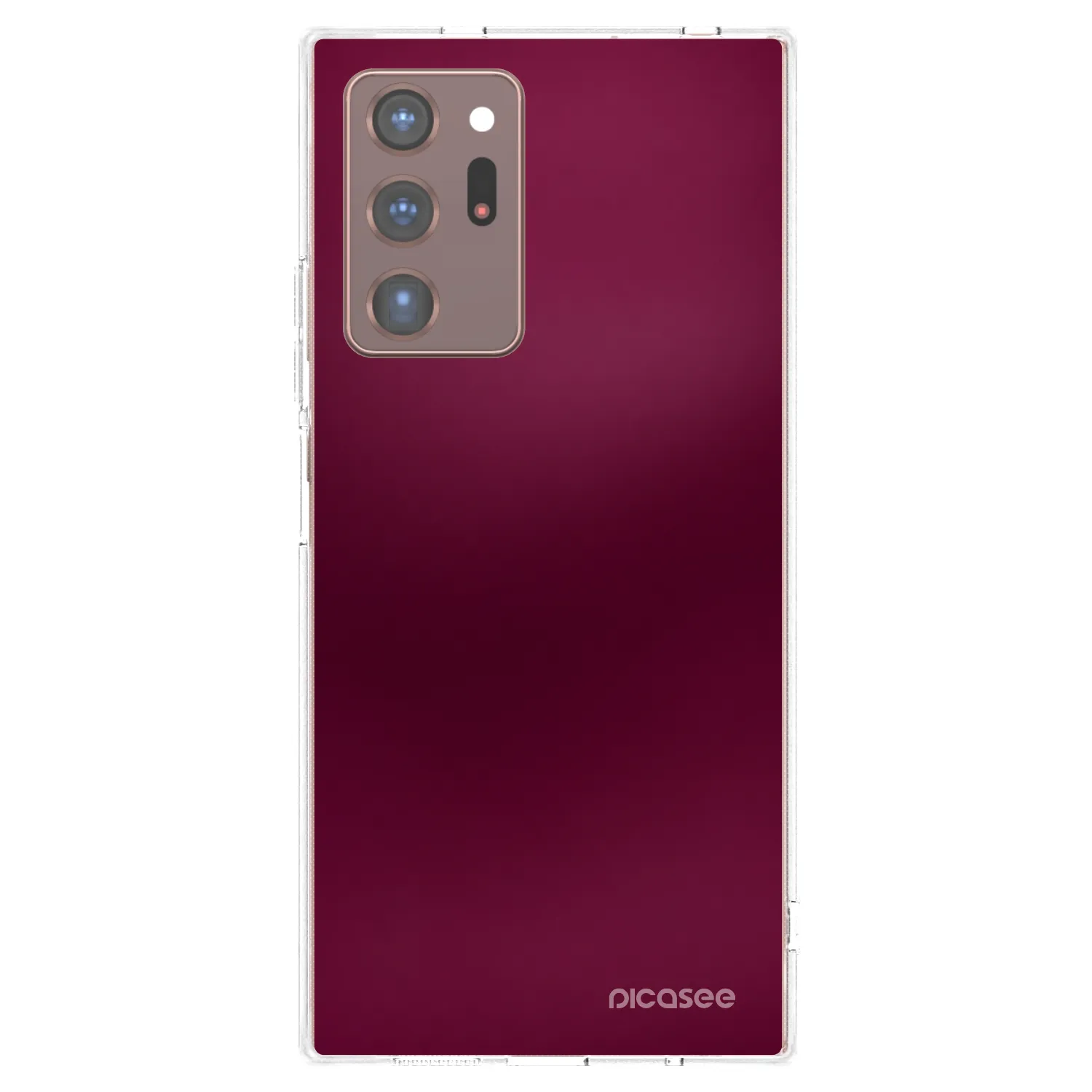 Picasee silikónový prehľadný obal pre Samsung Galaxy Note 20 Ultra - Velvet Bordeaux