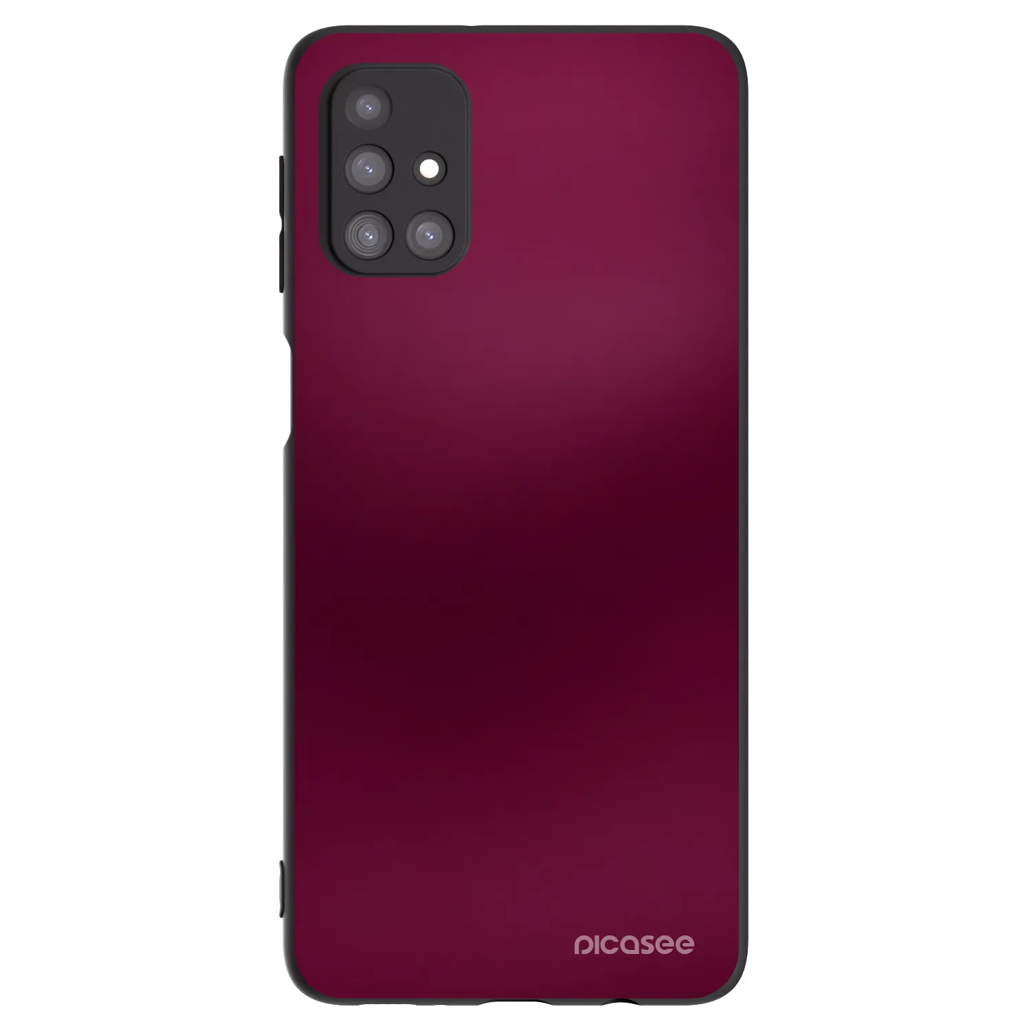 Picasee silikónový čierny obal pre Samsung Galaxy M31s - Velvet Bordeaux