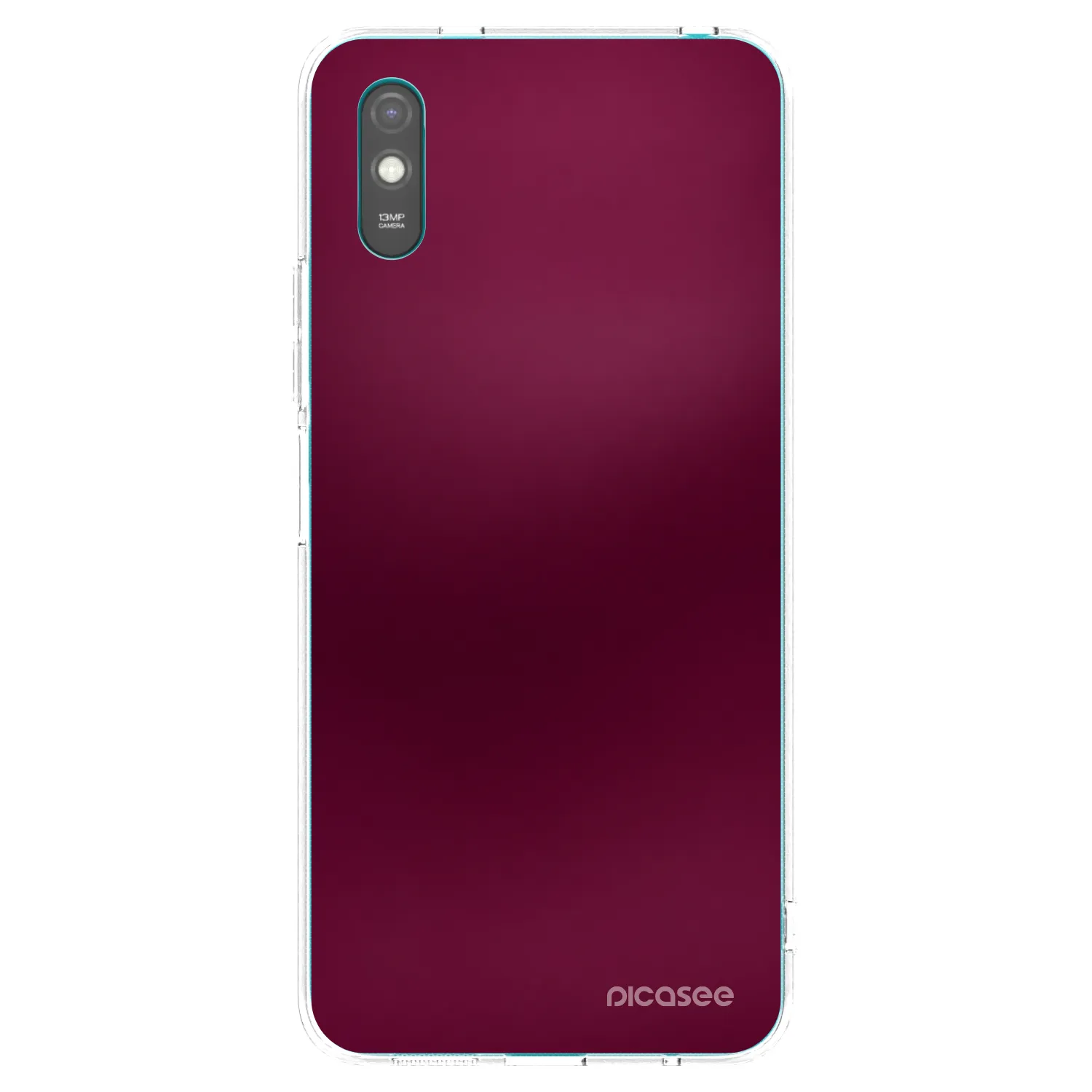 Picasee silikónový prehľadný obal pre Xiaomi Redmi 9A - Velvet Bordeaux