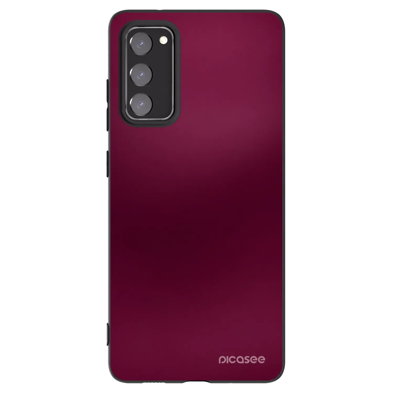 Picasee silikónový čierny obal pre Samsung Galaxy S20 FE - Velvet Bordeaux