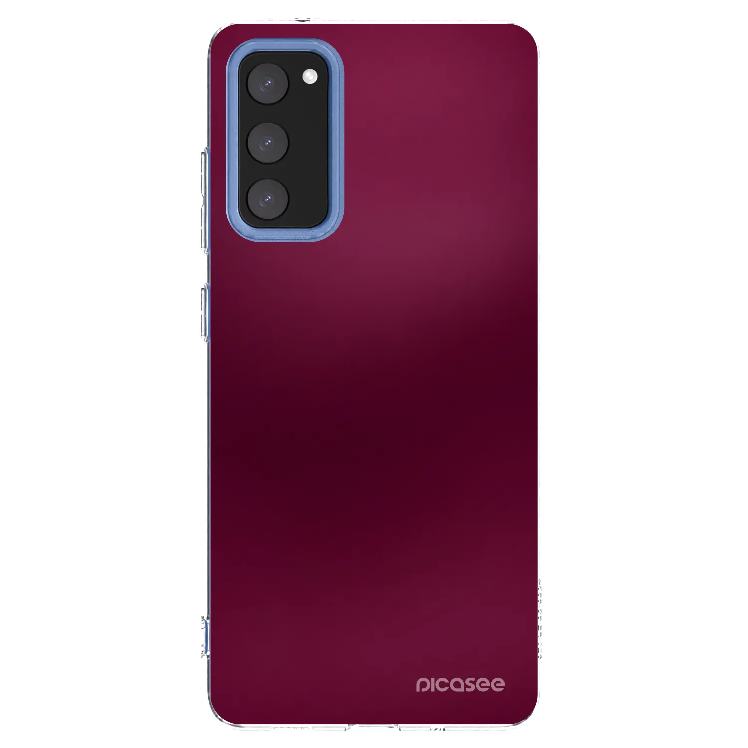 Picasee silikónový prehľadný obal pre Samsung Galaxy S20 FE - Velvet Bordeaux