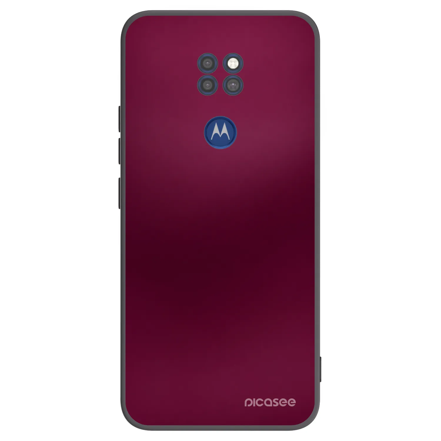 Picasee silikónový čierny obal pre Motorola Moto G9 Play - Velvet Bordeaux
