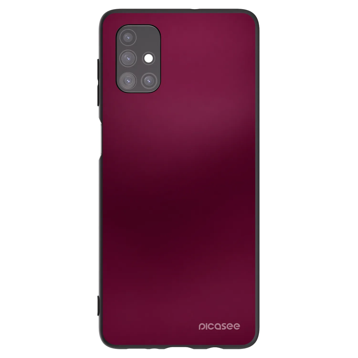 Picasee silikónový čierny obal pre Samsung Galaxy M51 M515F - Velvet Bordeaux