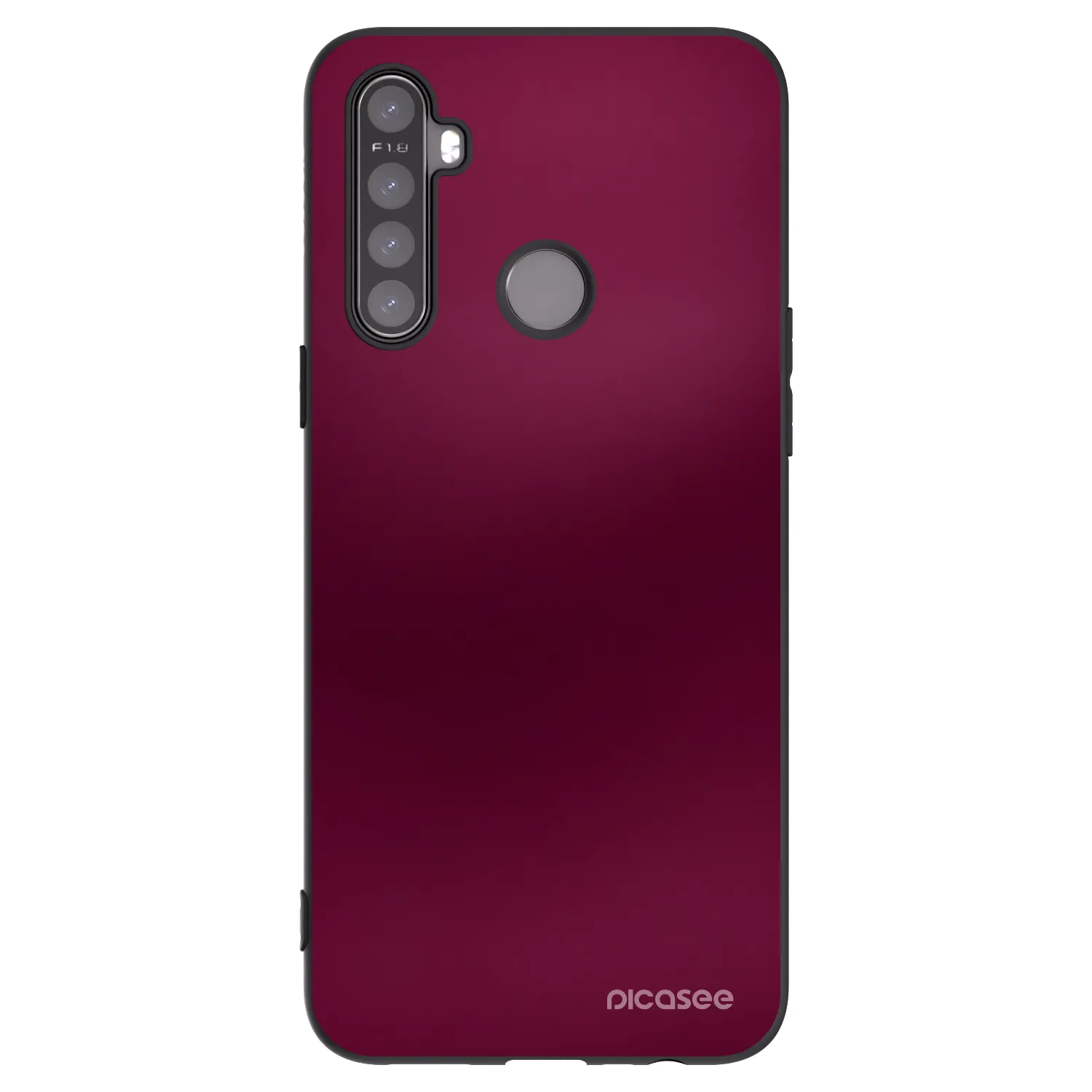 Picasee silikónový čierny obal pre Realme 6i - Velvet Bordeaux