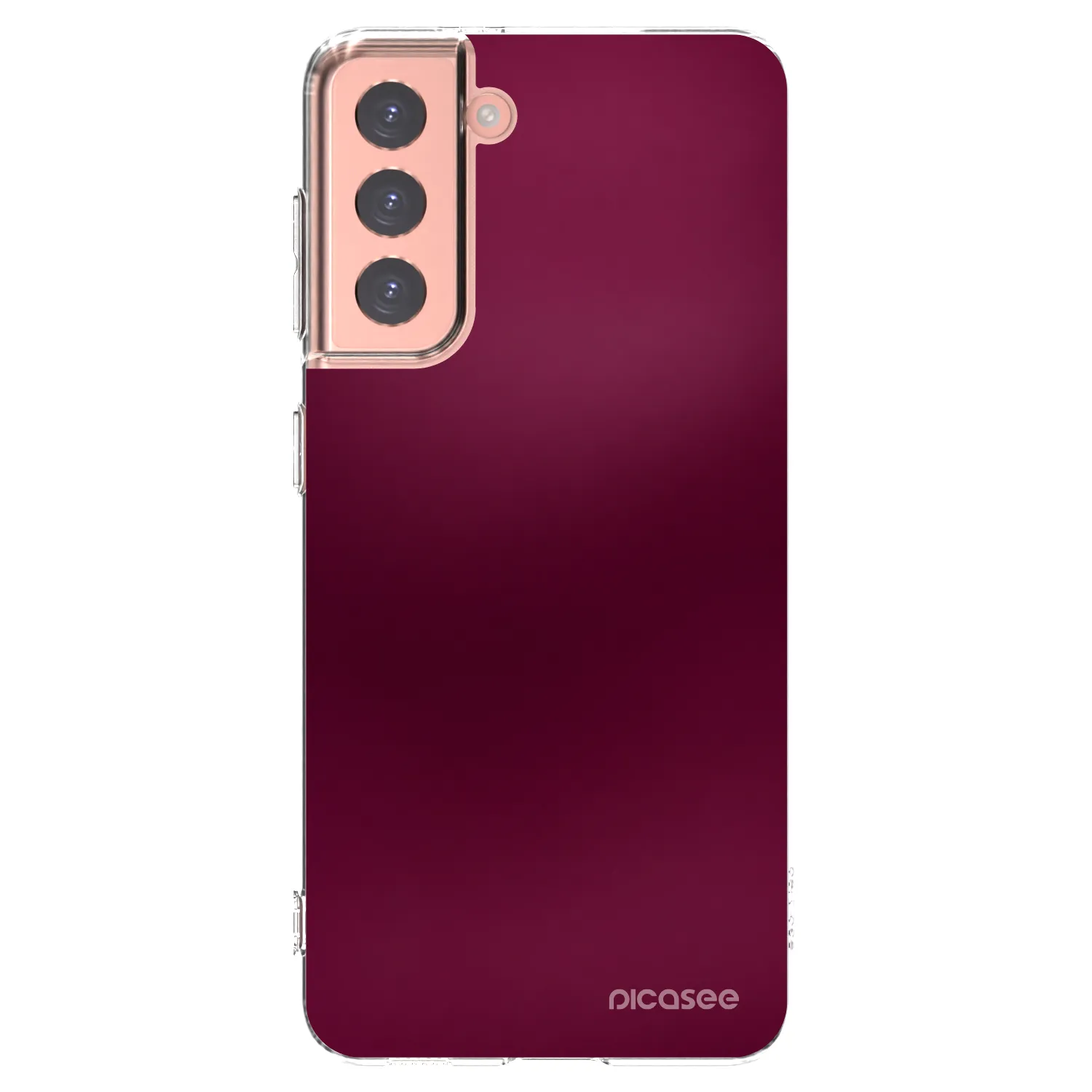 Picasee silikónový prehľadný obal pre Samsung Galaxy S21 5G G991B - Velvet Bordeaux