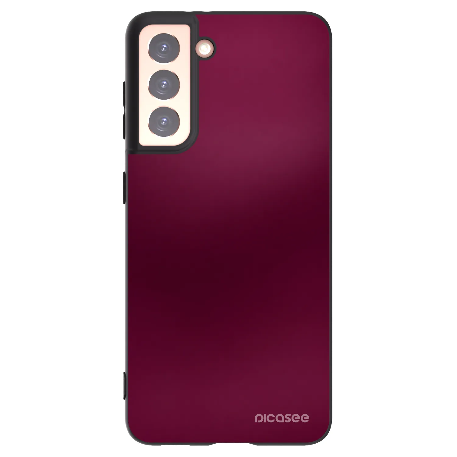 Picasee silikónový čierny obal pre Samsung Galaxy S21 5G G991B - Velvet Bordeaux