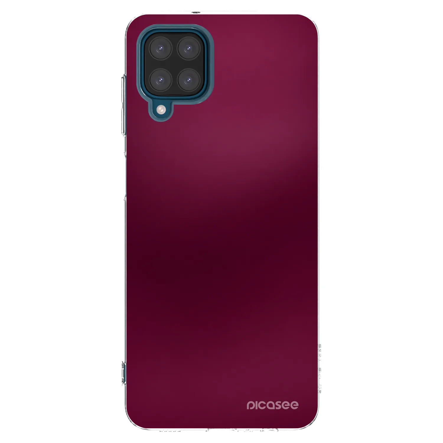 Picasee silikónový prehľadný obal pre Samsung Galaxy A12 A125F - Velvet Bordeaux