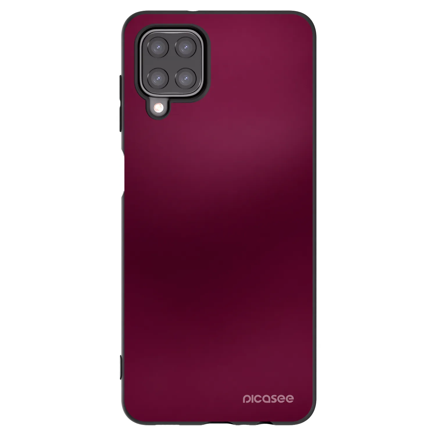 Picasee silikónový čierny obal pre Samsung Galaxy A12 A125F - Velvet Bordeaux