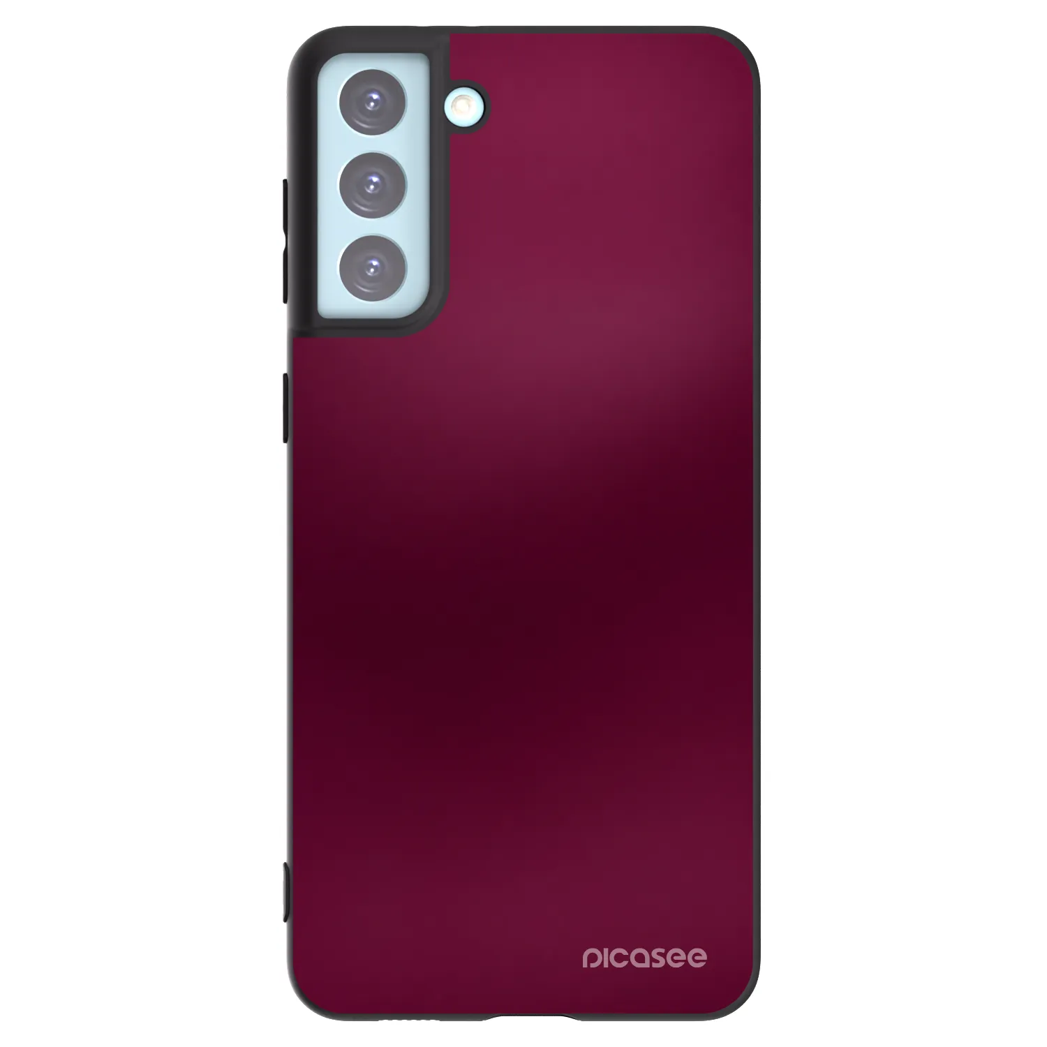 Picasee silikónový čierny obal pre Samsung Galaxy S21+ 5G G996F - Velvet Bordeaux