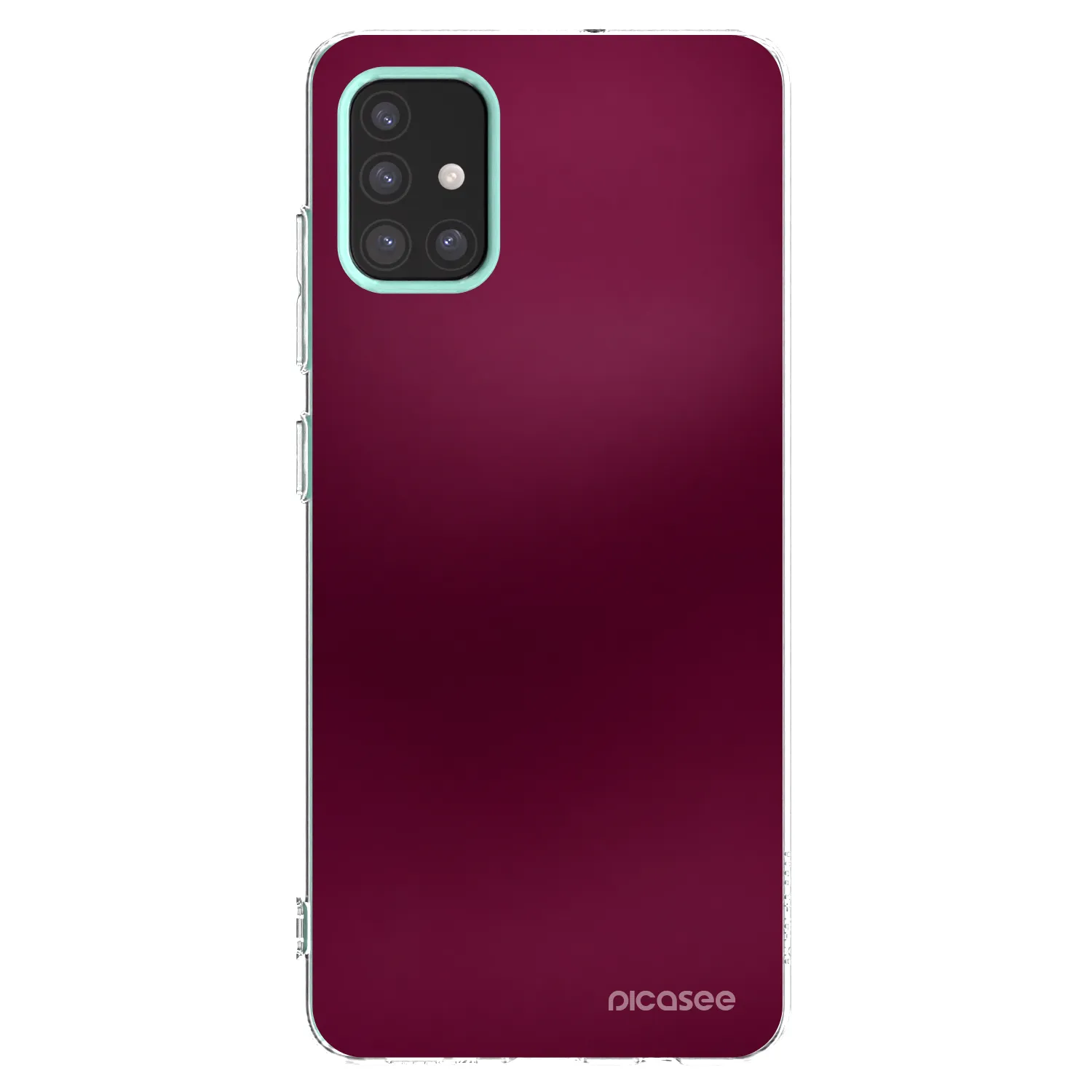 Picasee silikónový prehľadný obal pre Samsung Galaxy M31s - Velvet Bordeaux