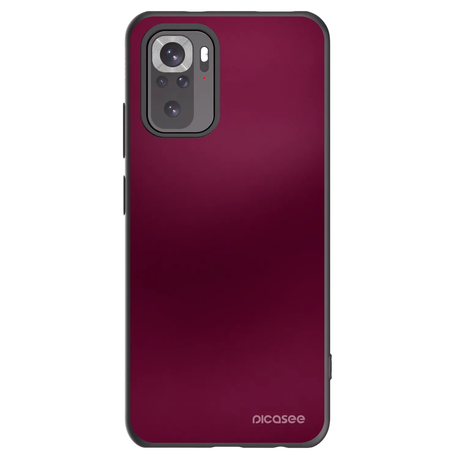Picasee silikónový čierny obal pre Xiaomi Redmi Note 10S - Velvet Bordeaux