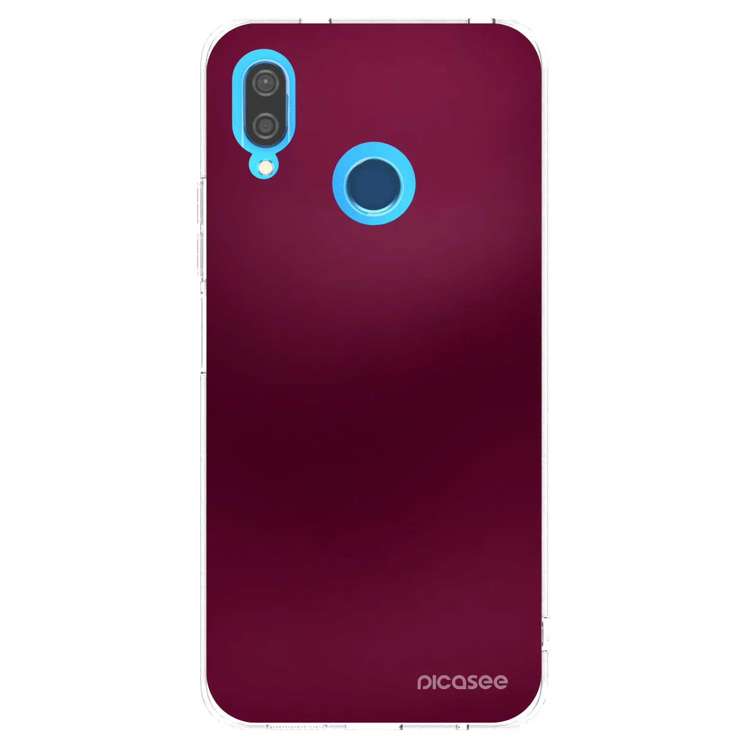 Picasee silikónový prehľadný obal pre Huawei P20 Lite - Velvet Bordeaux