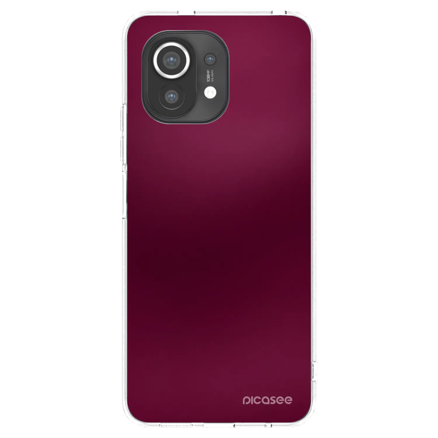 Picasee silikónový prehľadný obal pre Xiaomi Mi 11 - Velvet Bordeaux