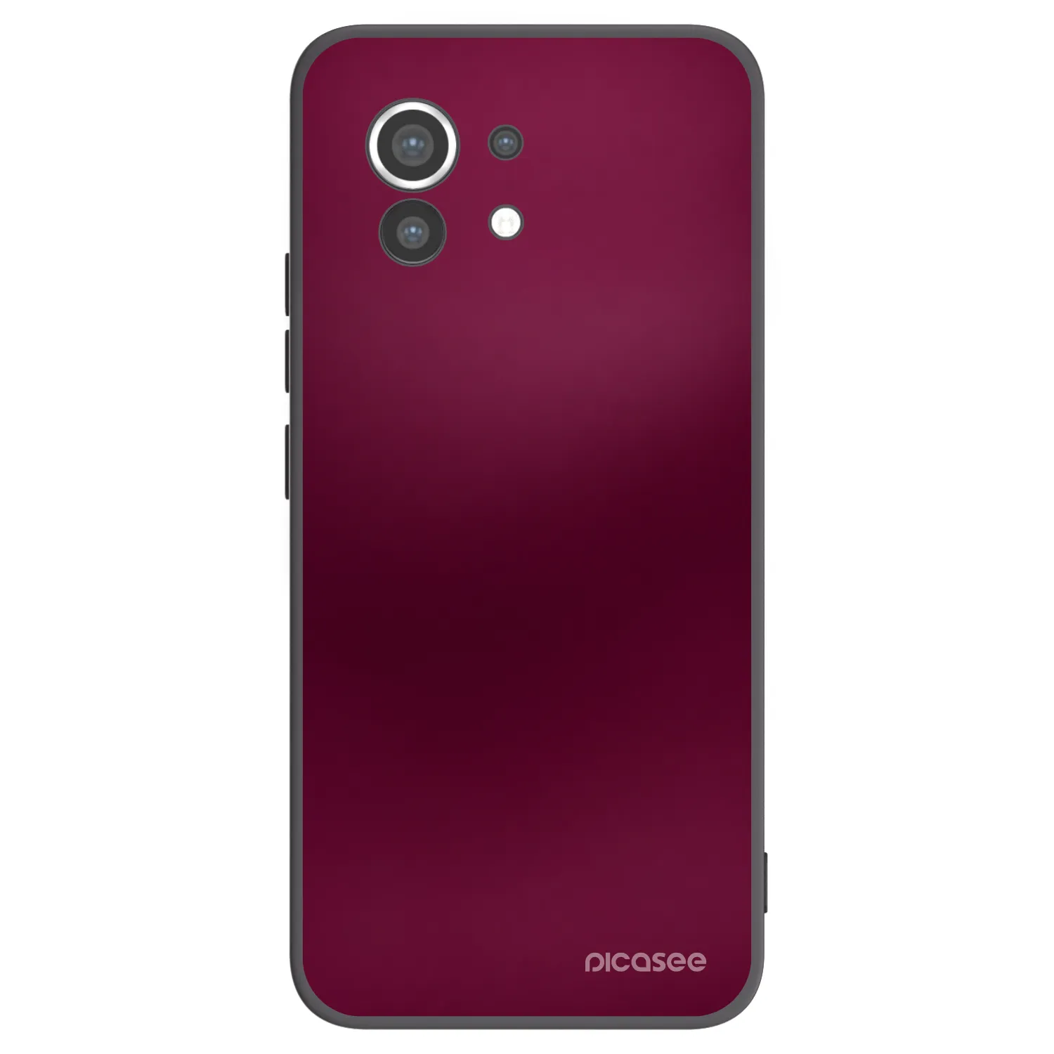 Picasee silikónový čierny obal pre Xiaomi Mi 11 - Velvet Bordeaux