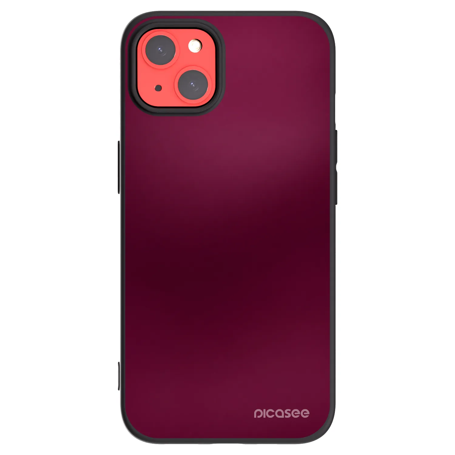 Picasee silikónový čierny obal pre Apple iPhone 13 - Velvet Bordeaux