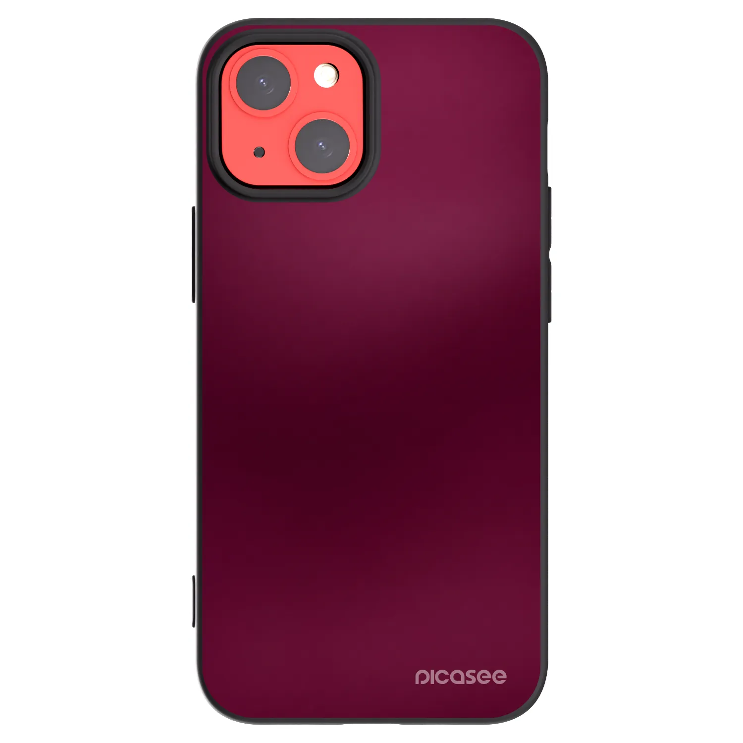 Picasee silikónový čierny obal pre Apple iPhone 13 mini - Velvet Bordeaux