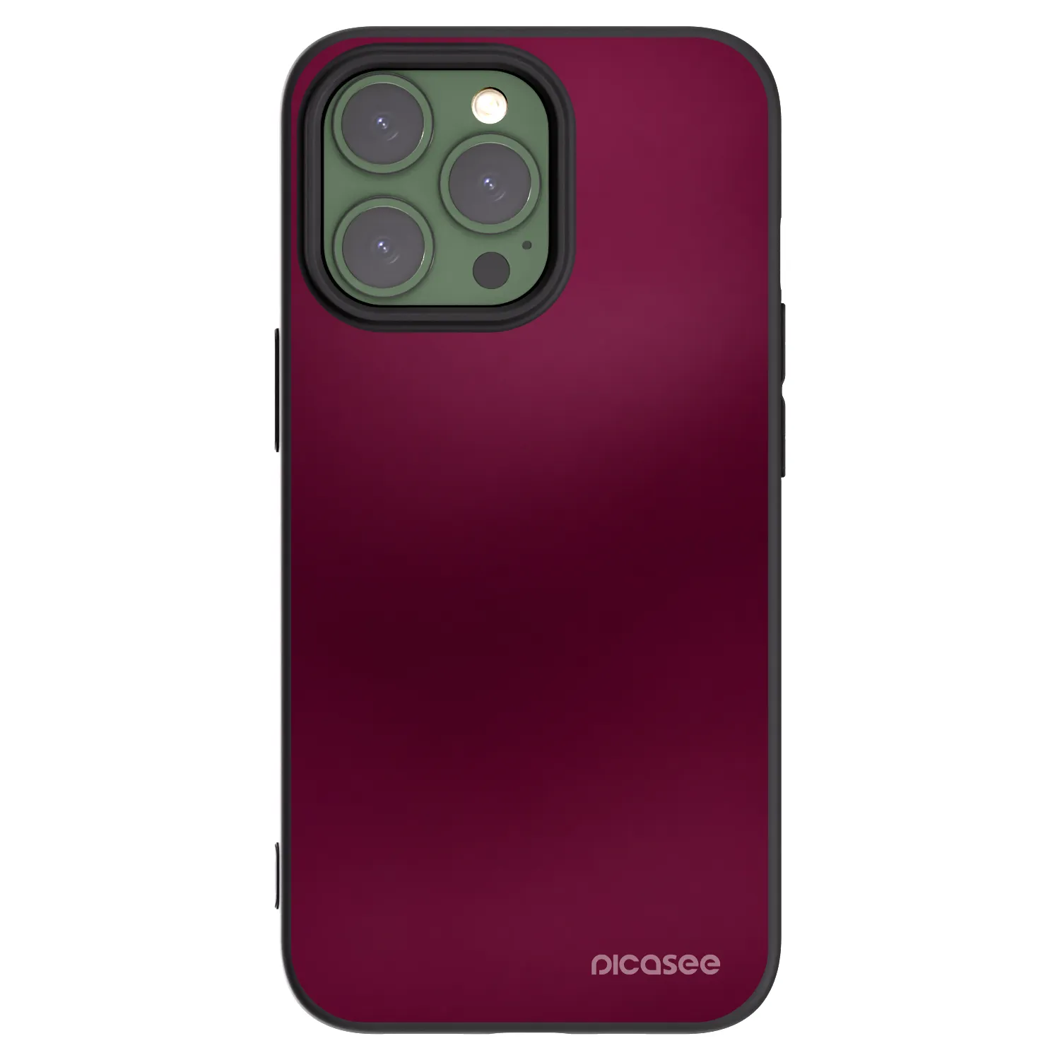 Picasee silikónový čierny obal pre Apple iPhone 13 Pro - Velvet Bordeaux