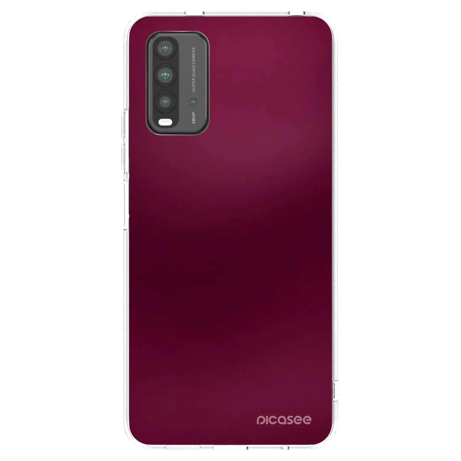 Picasee silikónový čierny obal pre Xiaomi Redmi 9T - Velvet Bordeaux
