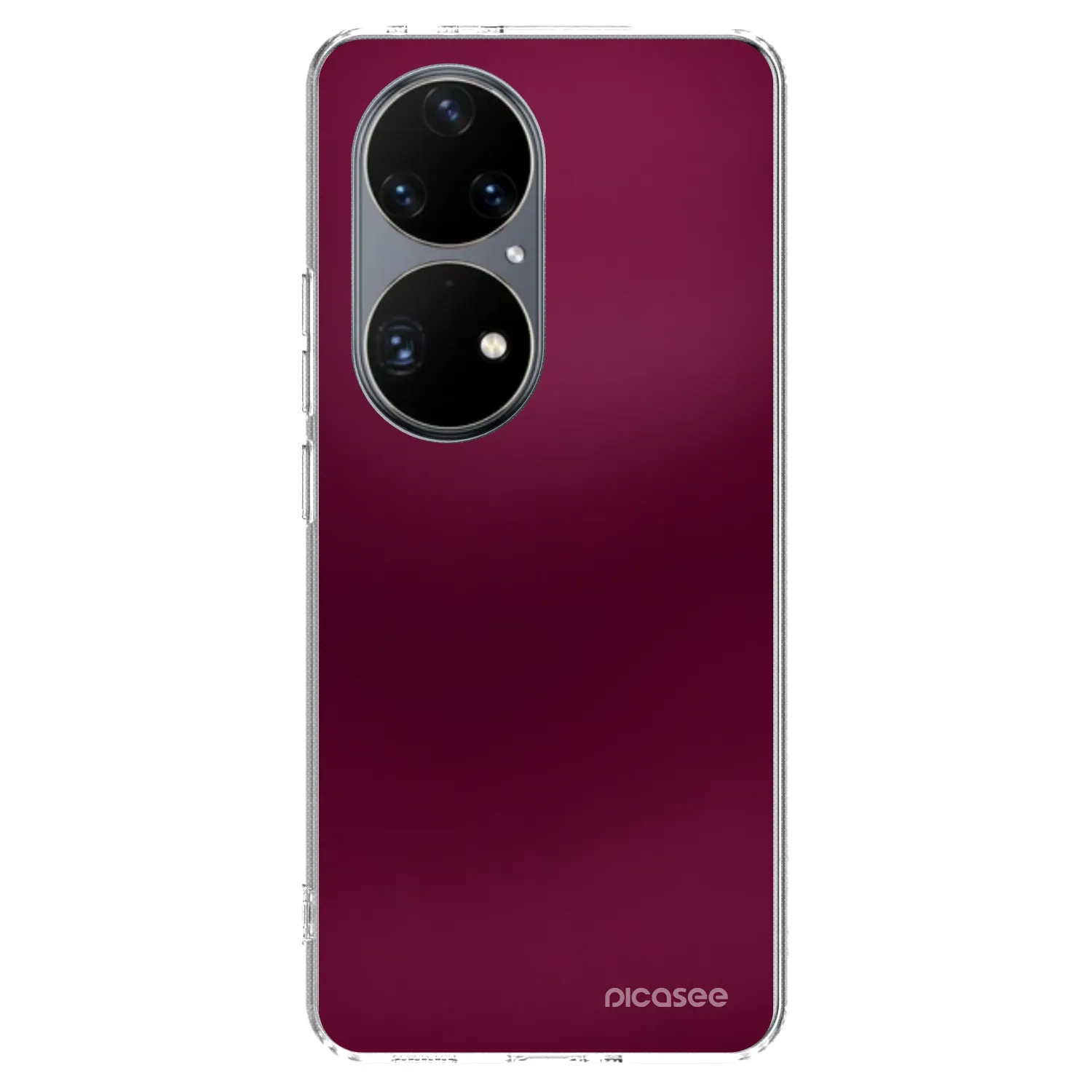 Picasee silikónový prehľadný obal pre Huawei P50 - Velvet Bordeaux
