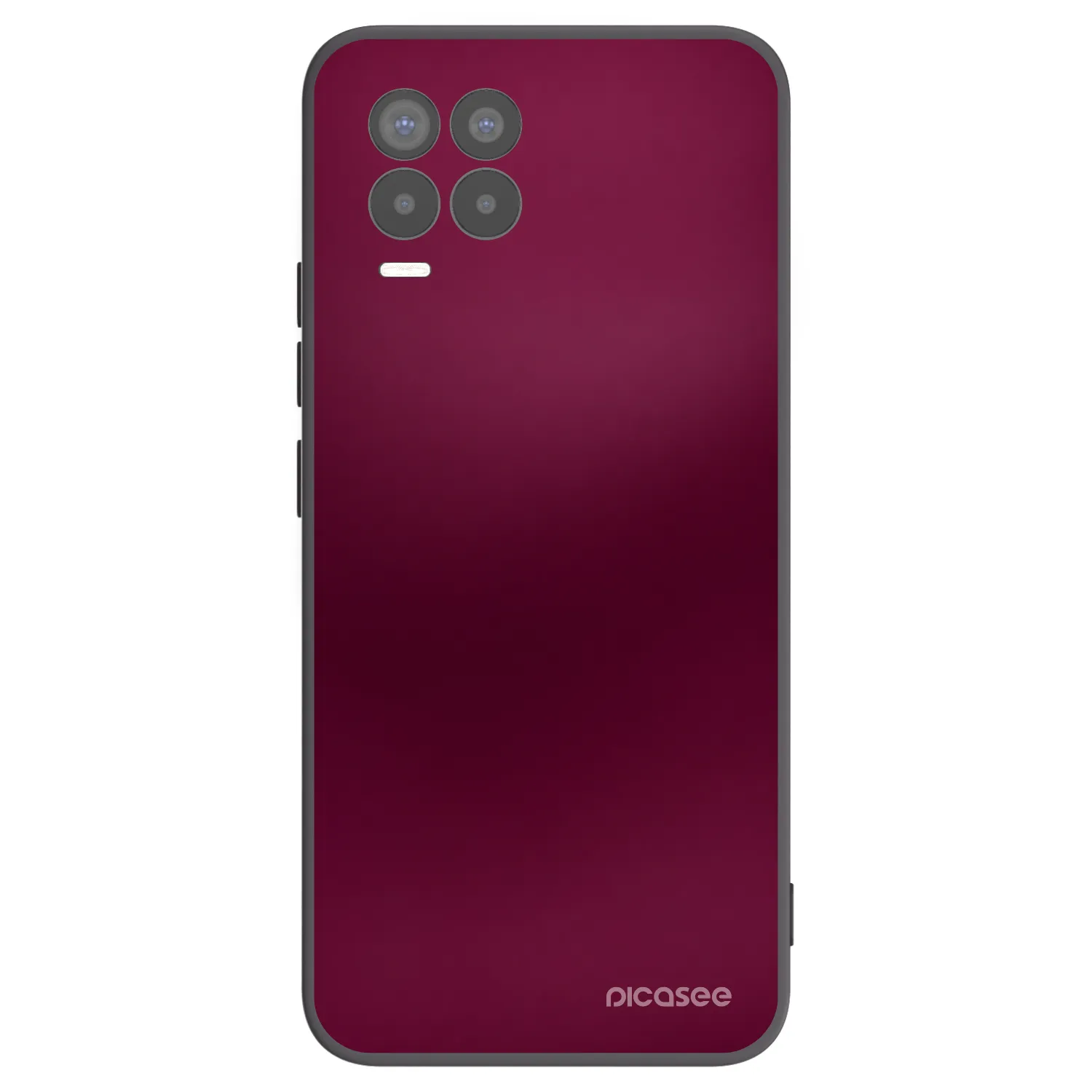 Picasee silikónový čierny obal pre Realme 8 4G - Velvet Bordeaux