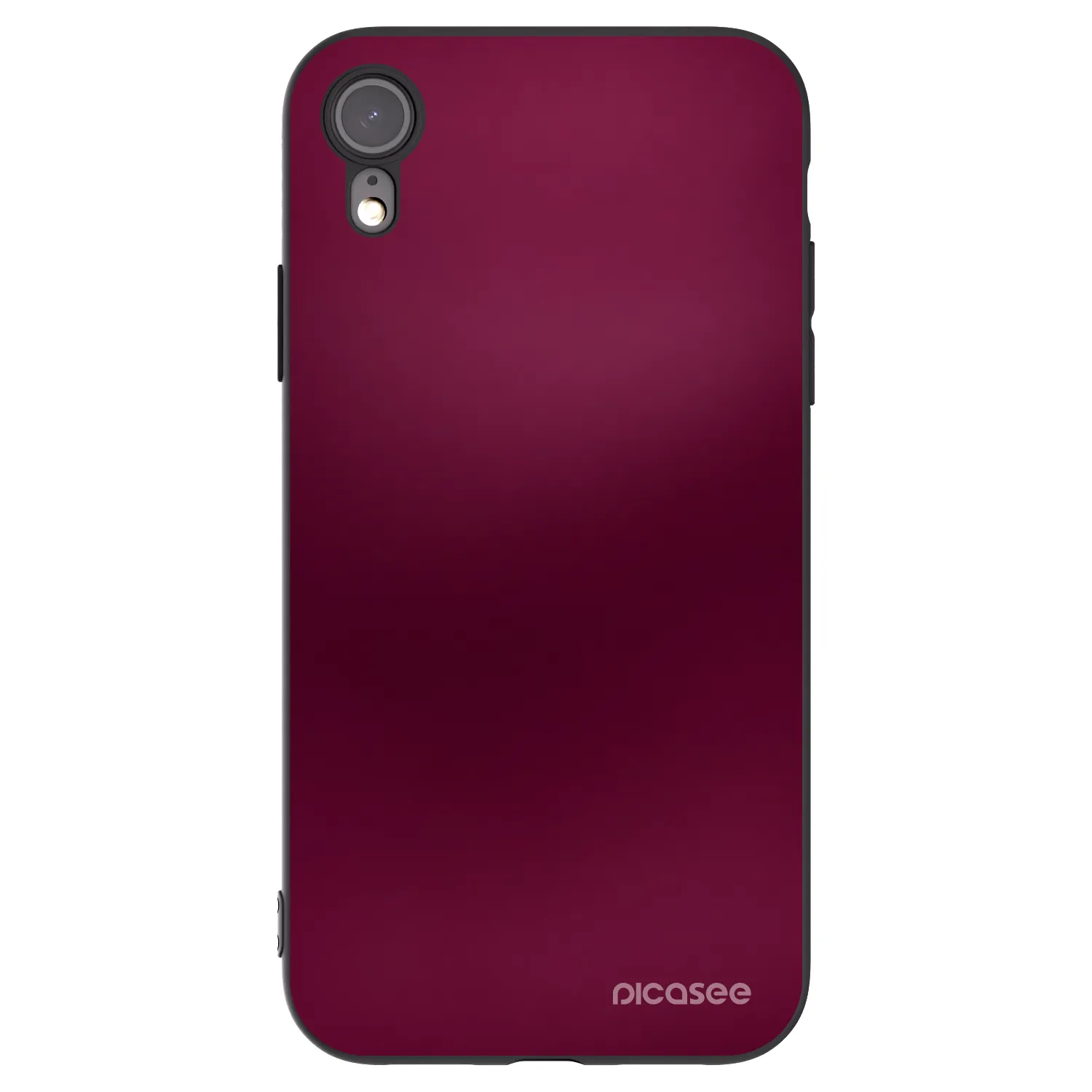 Picasee silikónový čierny obal pre Apple iPhone XR - Velvet Bordeaux