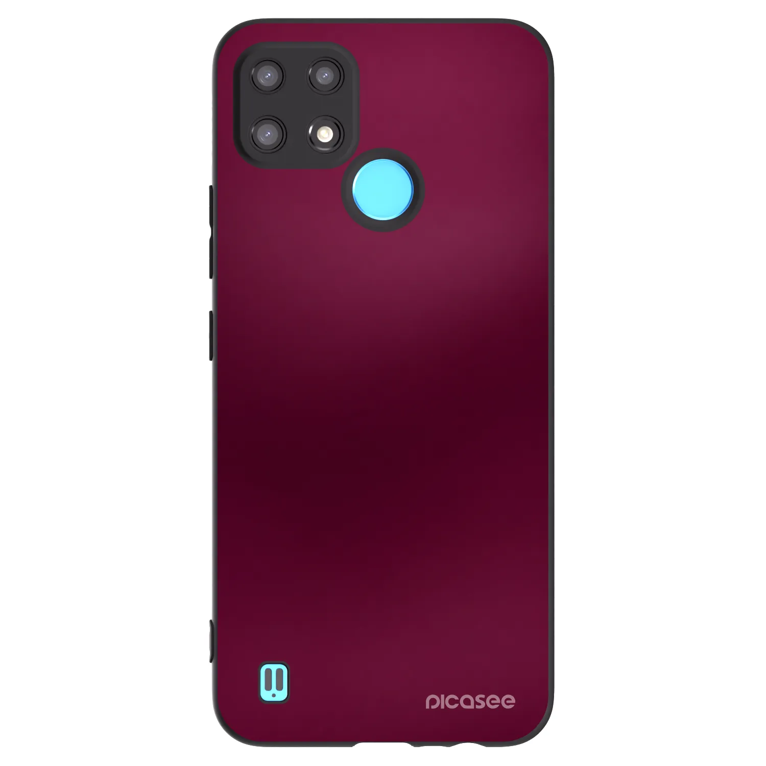 Picasee silikónový čierny obal pre Realme C21 - Velvet Bordeaux
