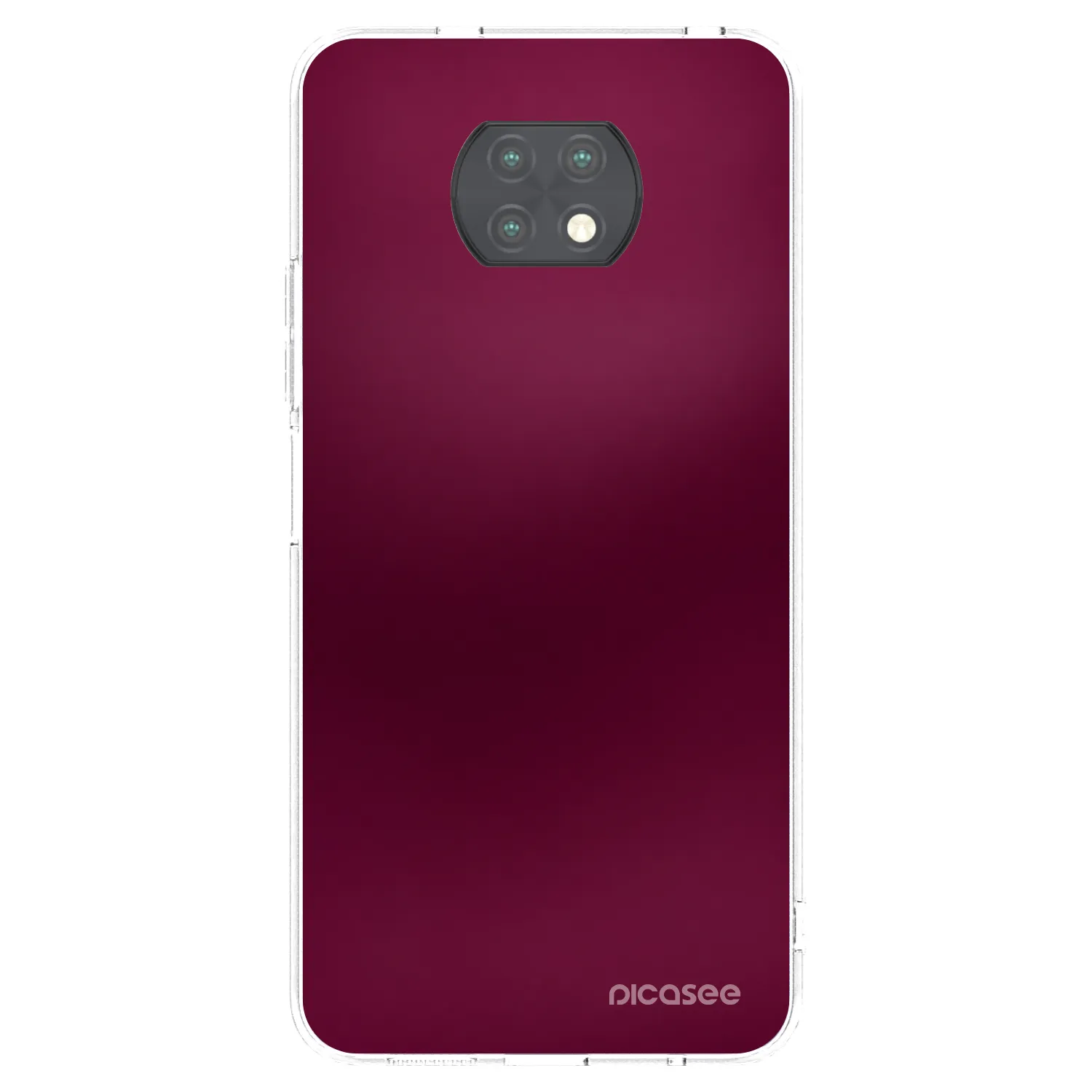 Picasee silikónový prehľadný obal pre Xiaomi Redmi Note 9T - Velvet Bordeaux