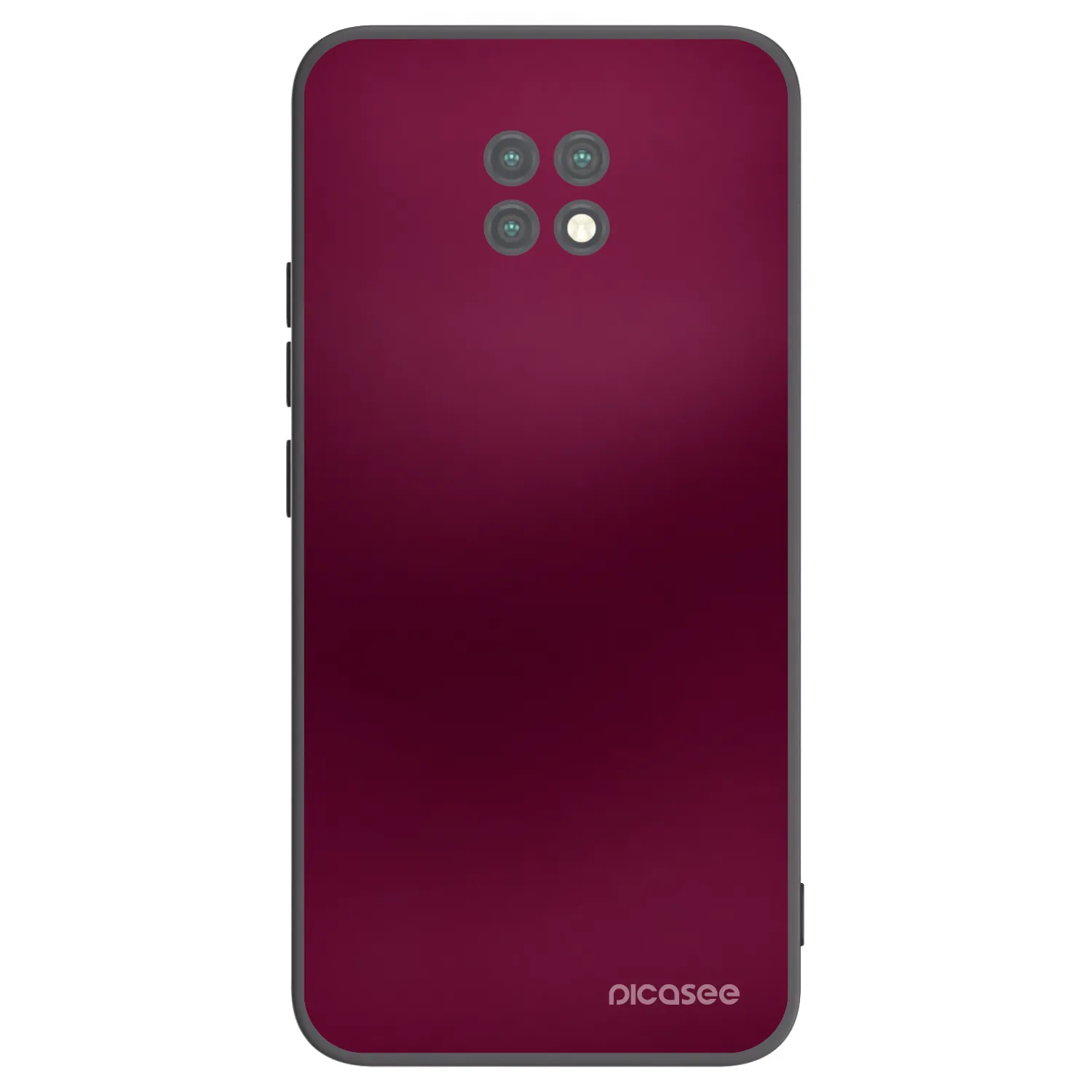 Picasee silikónový čierny obal pre Xiaomi Redmi Note 9T - Velvet Bordeaux
