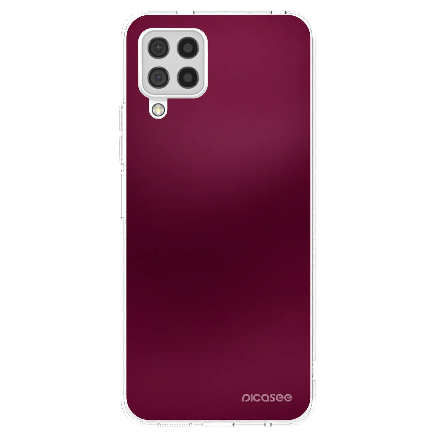 Picasee silikónový prehľadný obal pre Samsung Galaxy A22 A225F 4G - Velvet Bordeaux
