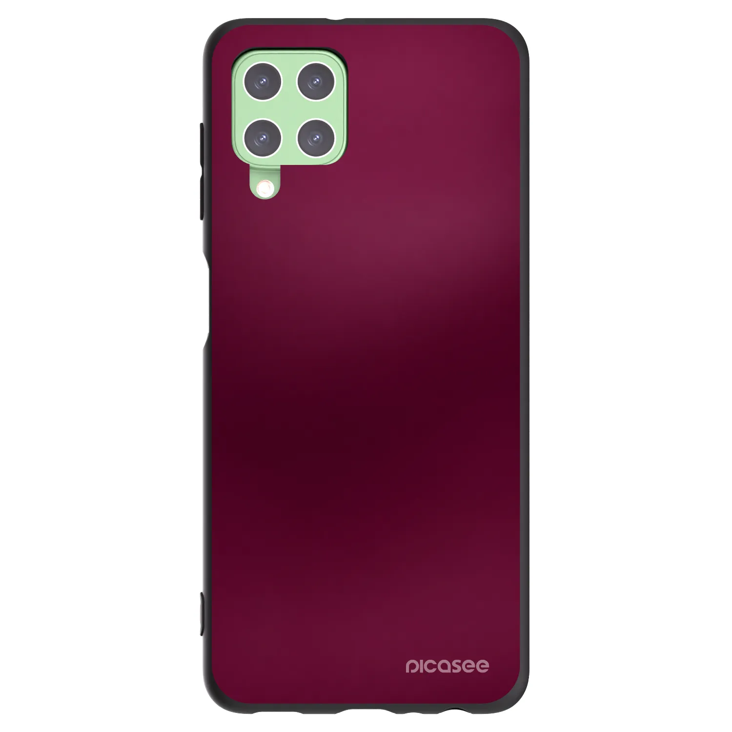 Picasee silikónový čierny obal pre Samsung Galaxy A22 A225F 4G - Velvet Bordeaux