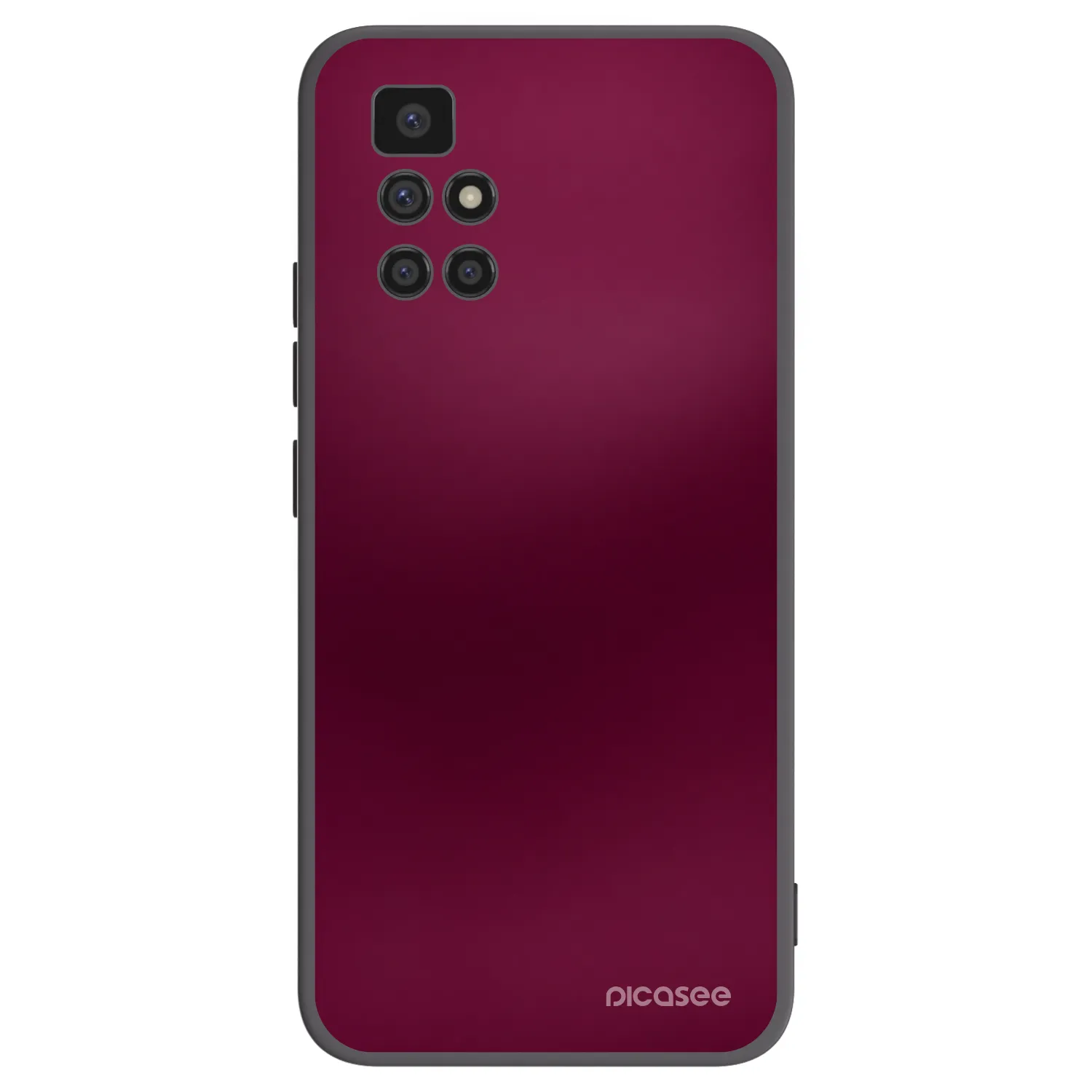 Picasee silikónový čierny obal pre Xiaomi Redmi 10 - Velvet Bordeaux