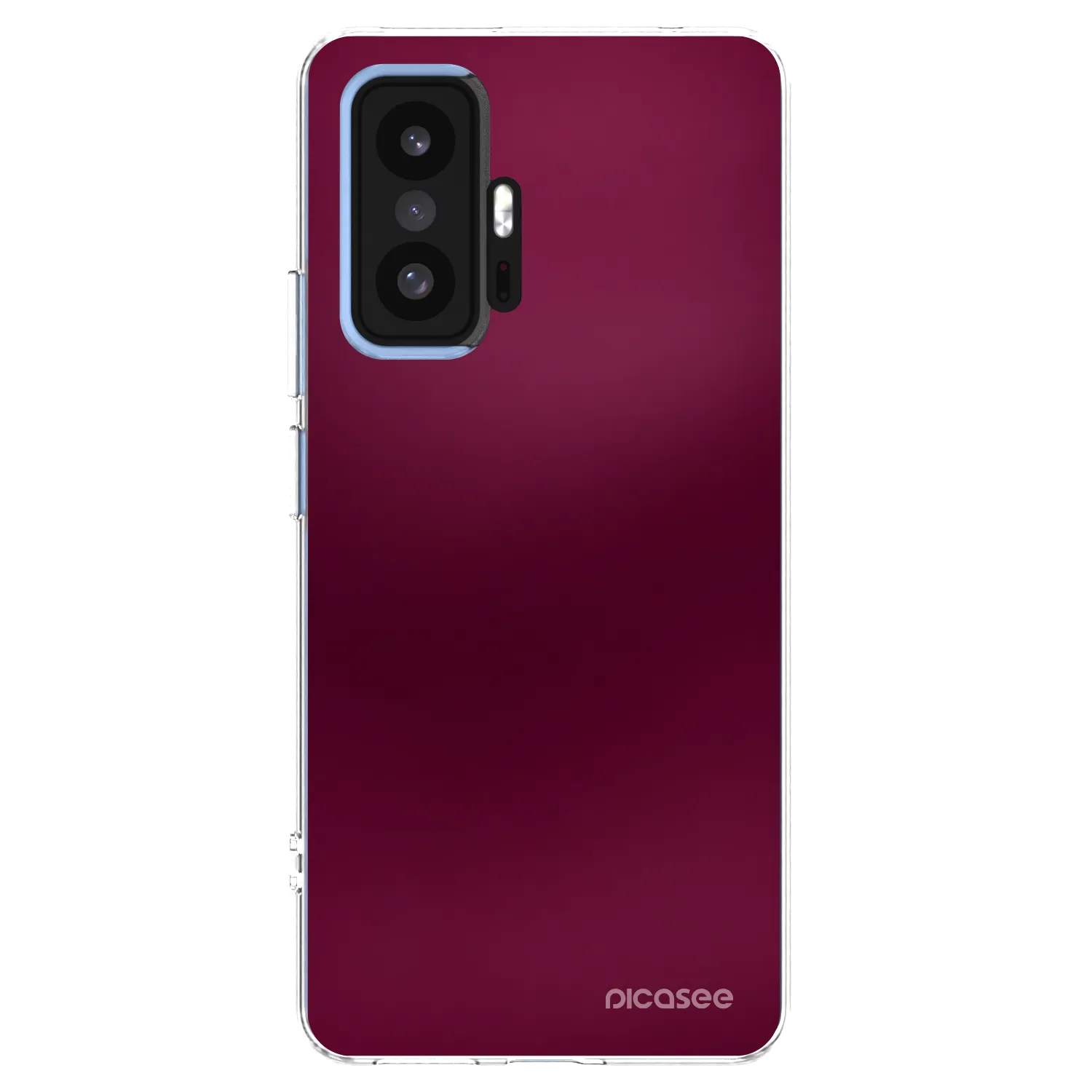 Picasee silikónový prehľadný obal pre Xiaomi 11T Pro - Velvet Bordeaux