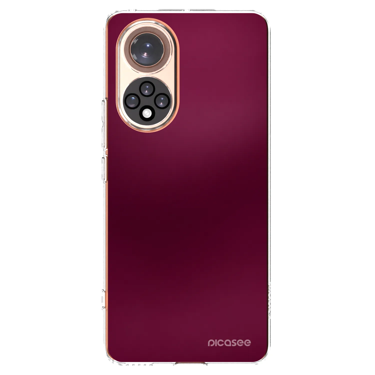 Picasee silikónový prehľadný obal pre Honor 50 5G - Velvet Bordeaux