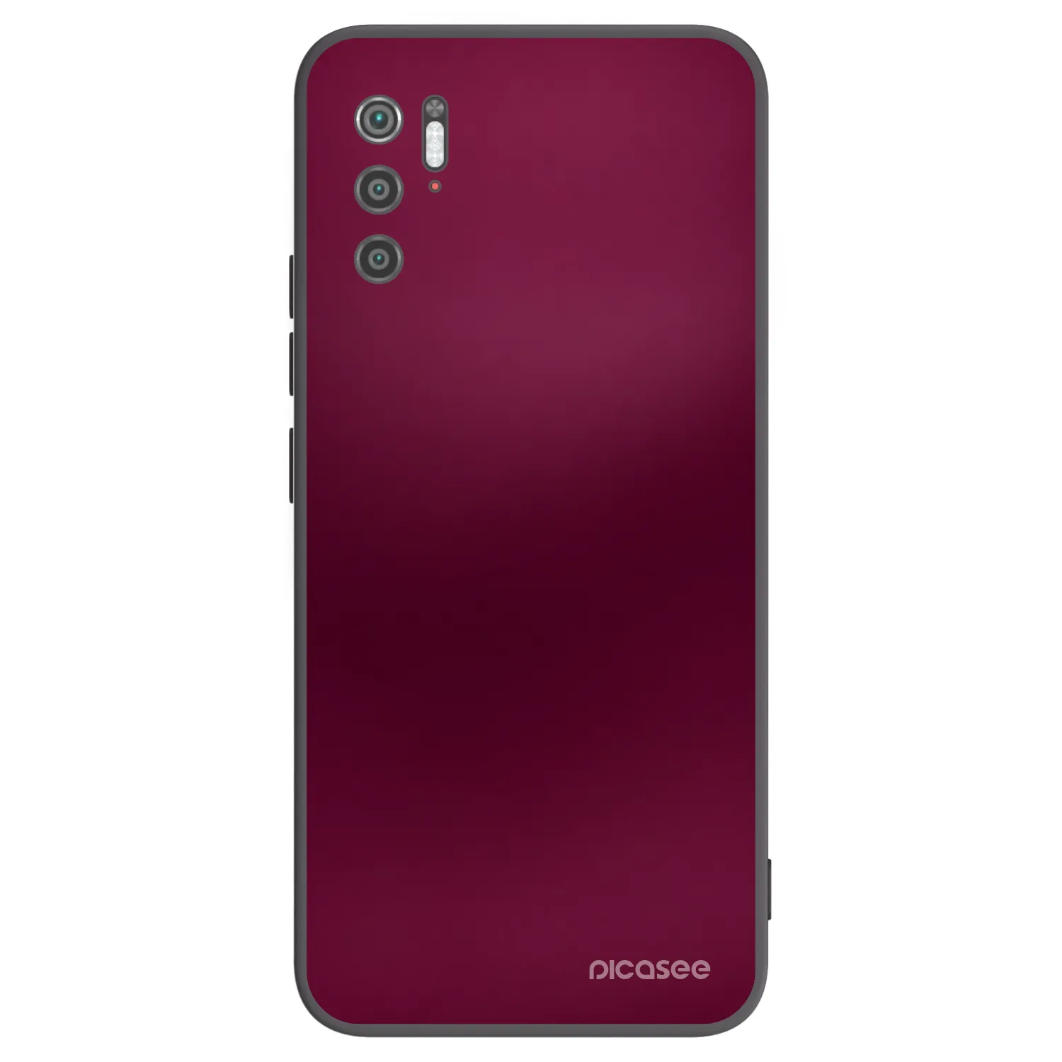 Picasee silikónový čierny obal pre Xiaomi Poco M3 Pro 5G - Velvet Bordeaux