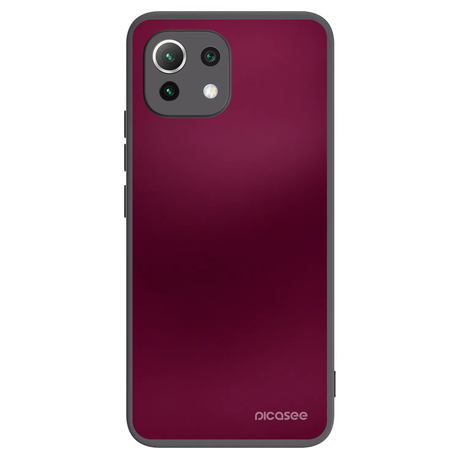 Picasee silikónový čierny obal pre Xiaomi 11 Lite 5G NE - Velvet Bordeaux