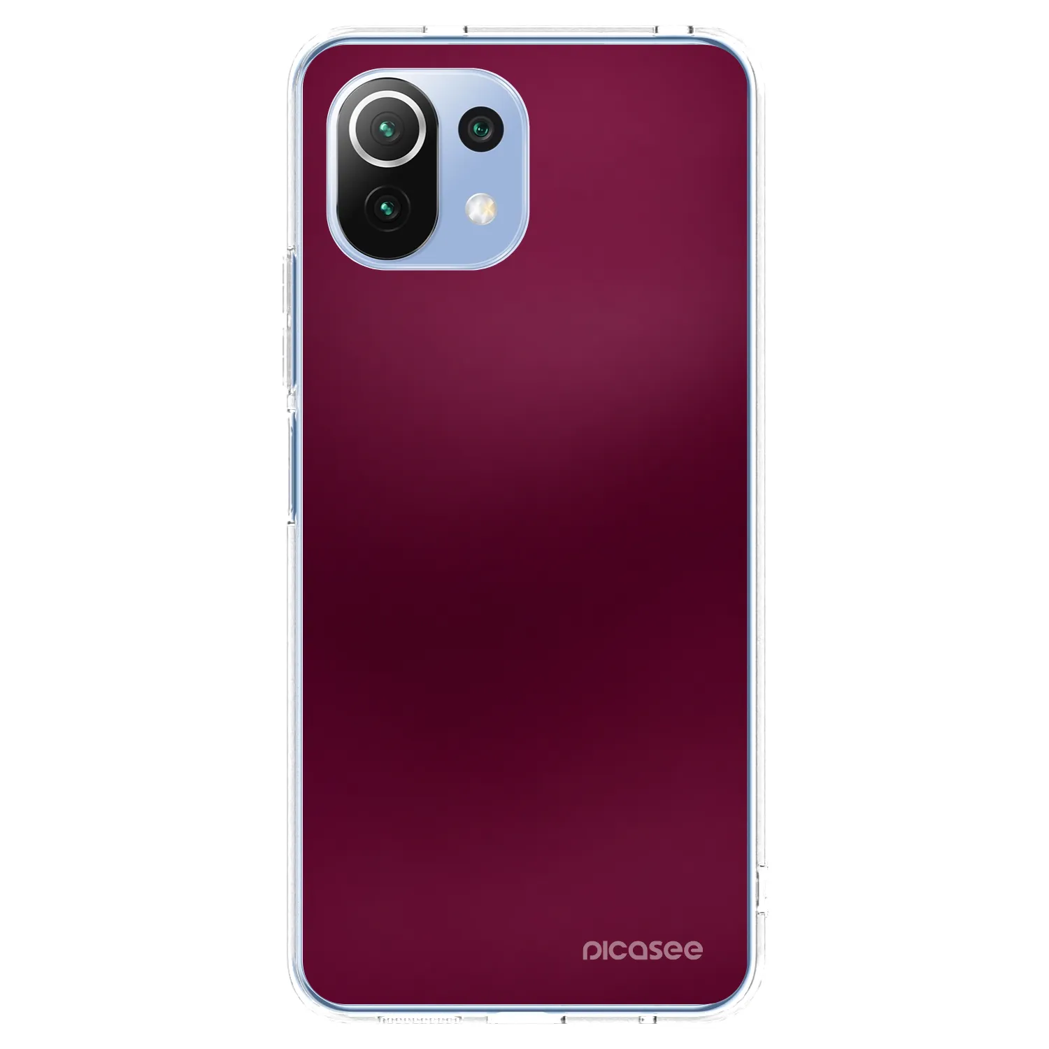 Picasee silikónový prehľadný obal pre Xiaomi 11 Lite 5G NE - Velvet Bordeaux