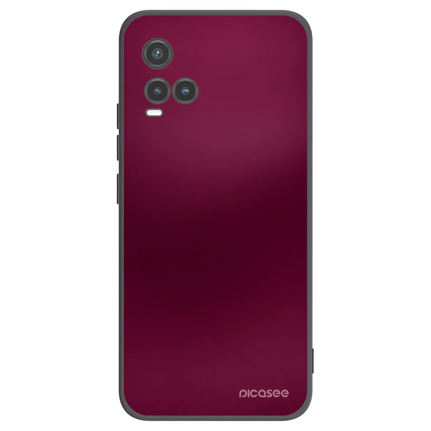 Picasee silikónový čierny obal pre Vivo Y33s - Velvet Bordeaux
