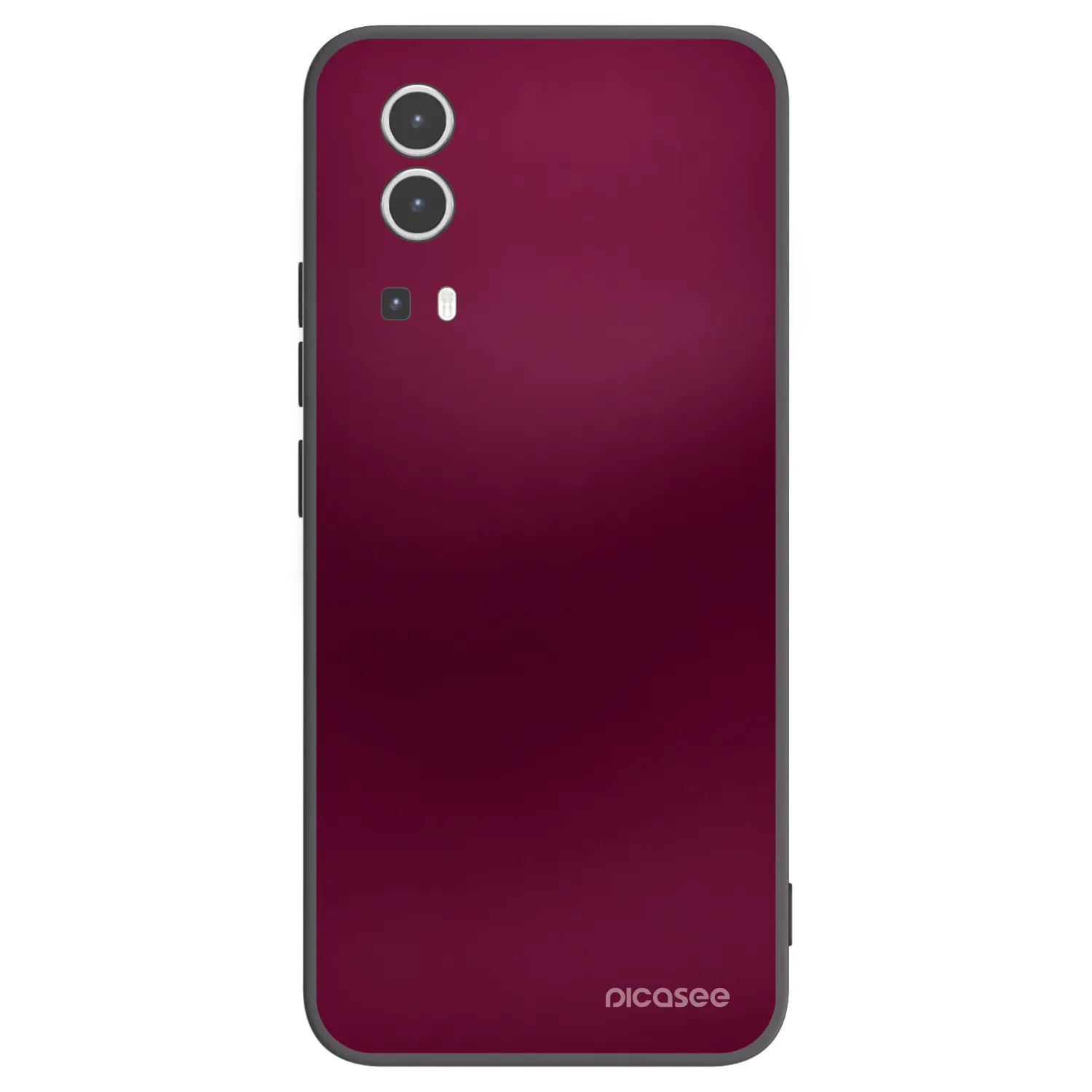 Picasee silikónový čierny obal pre Vivo Y72 5G - Velvet Bordeaux