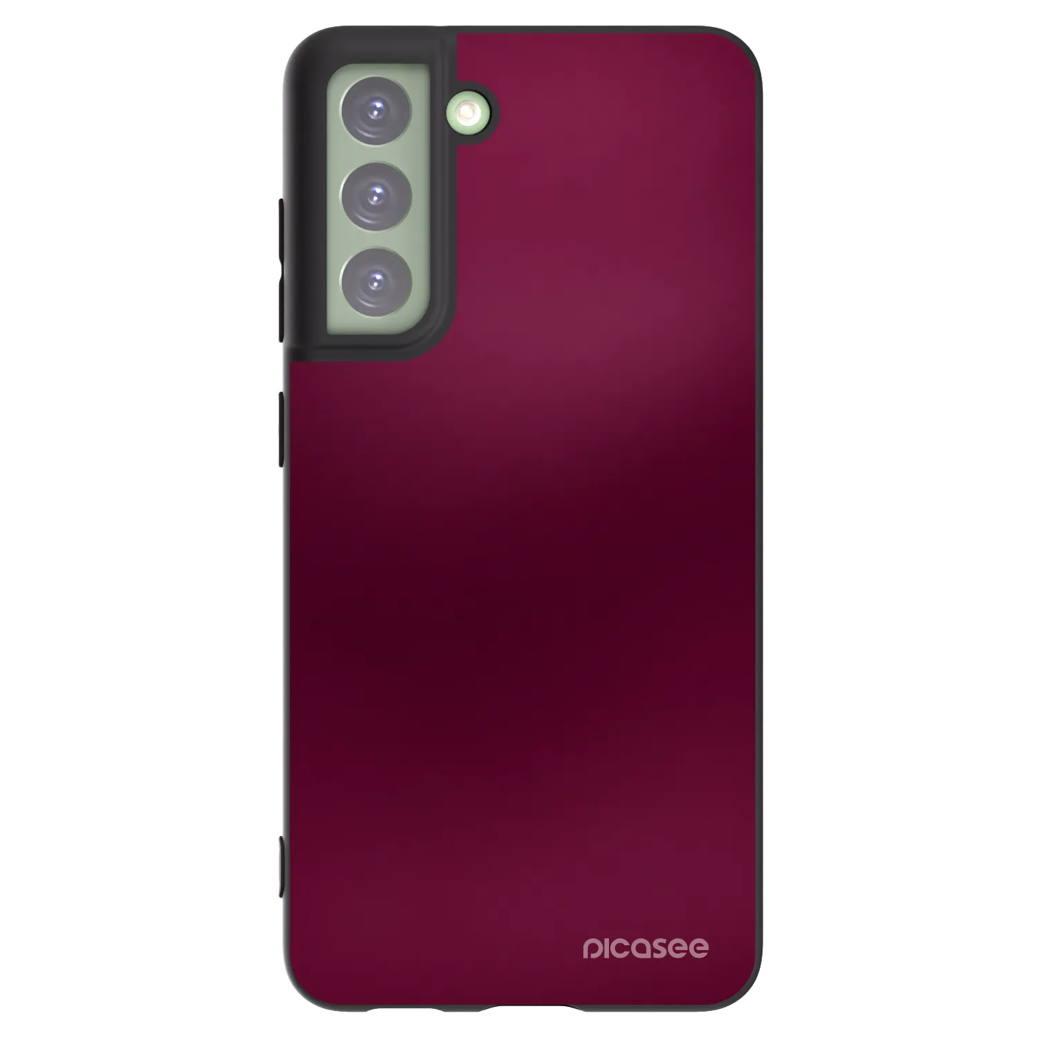 Picasee silikónový čierny obal pre Samsung Galaxy S21 FE 5G - Velvet Bordeaux
