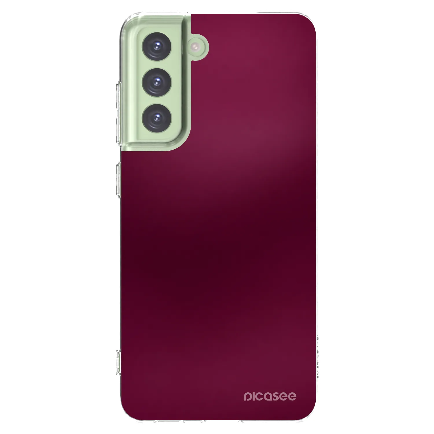 Picasee silikónový prehľadný obal pre Samsung Galaxy S21 FE 5G - Velvet Bordeaux