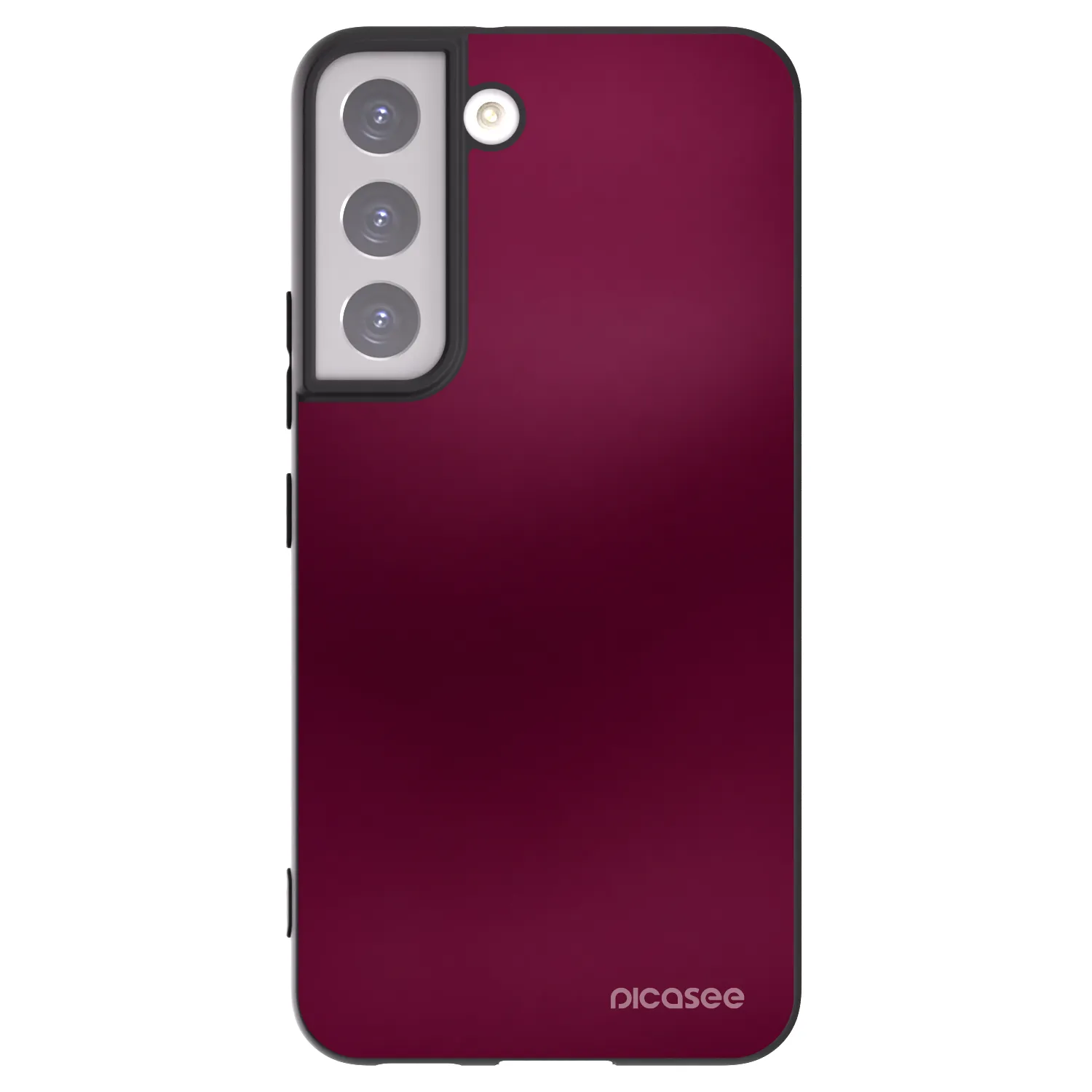 Picasee silikónový čierny obal pre Samsung Galaxy S22 5G - Velvet Bordeaux
