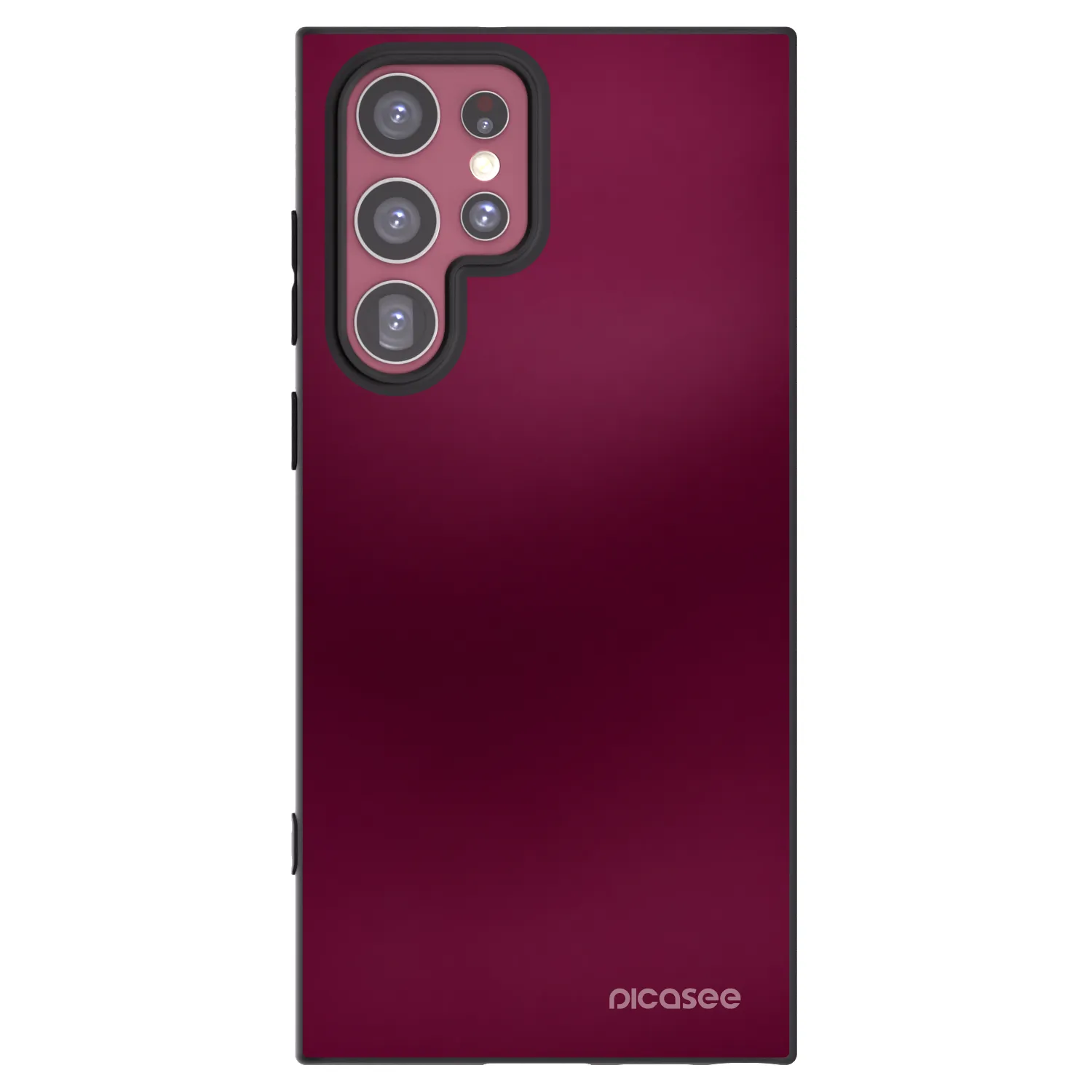 Picasee silikónový čierny obal pre Samsung Galaxy S22 Ultra 5G - Velvet Bordeaux