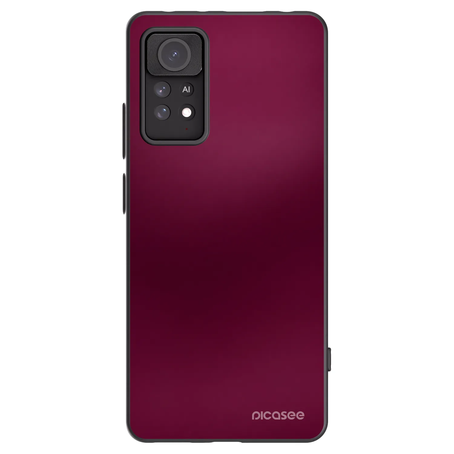 Picasee silikónový čierny obal pre Xiaomi Redmi Note 11 Pro - Velvet Bordeaux