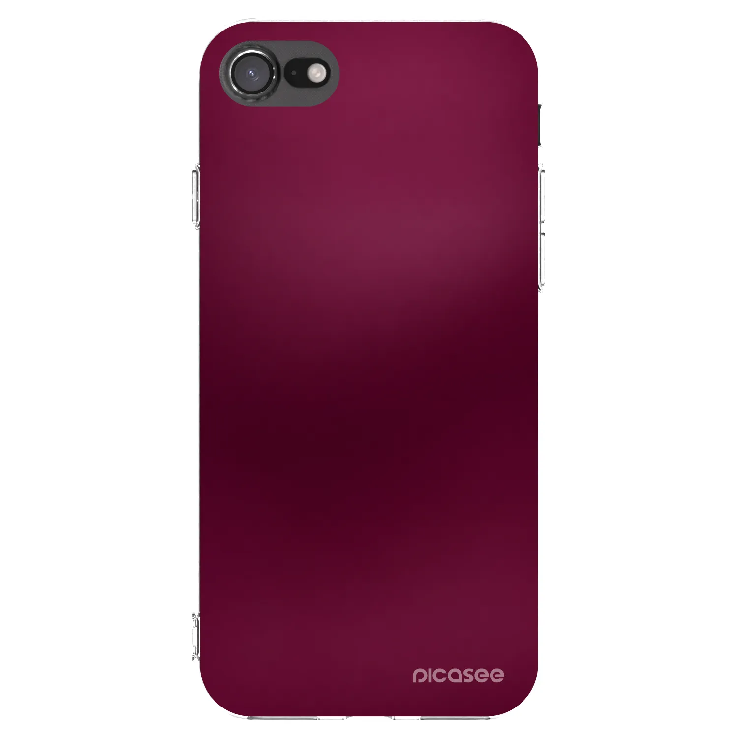 Picasee silikónový prehľadný obal pre Apple iPhone SE 2022 - Velvet Bordeaux