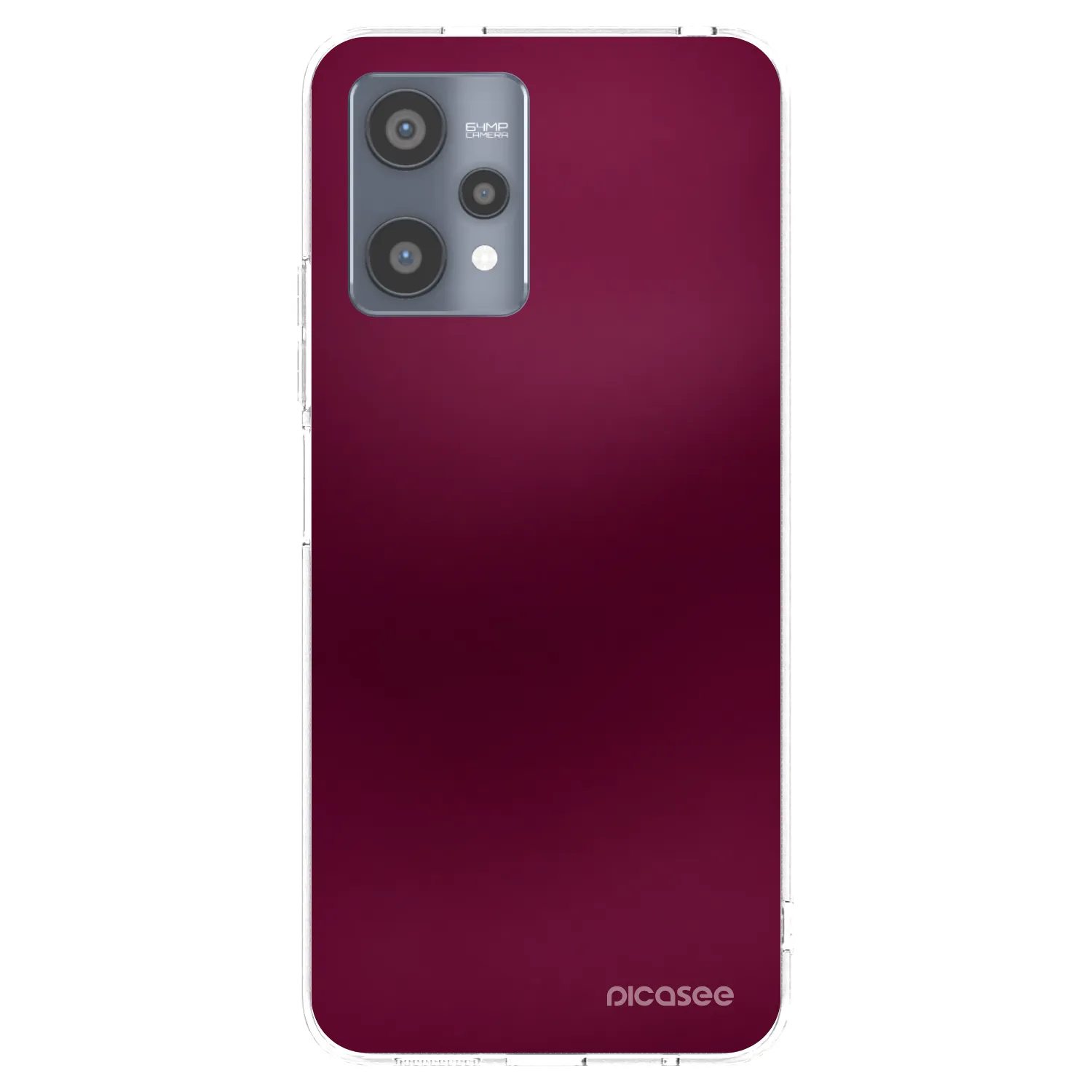 Picasee silikónový prehľadný obal pre Realme 9 Pro 5G - Velvet Bordeaux