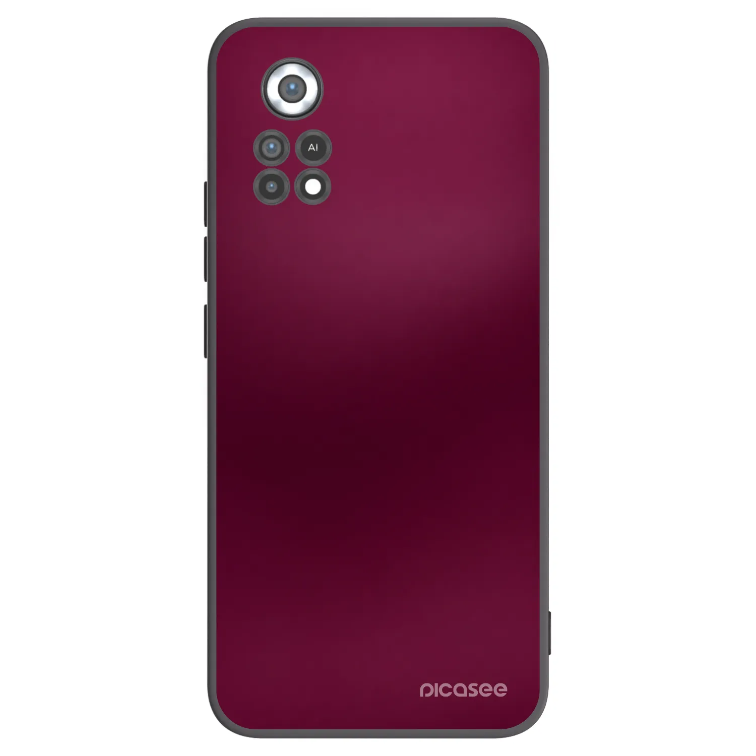 Picasee silikónový čierny obal pre Xiaomi Poco X4 Pro 5G - Velvet Bordeaux