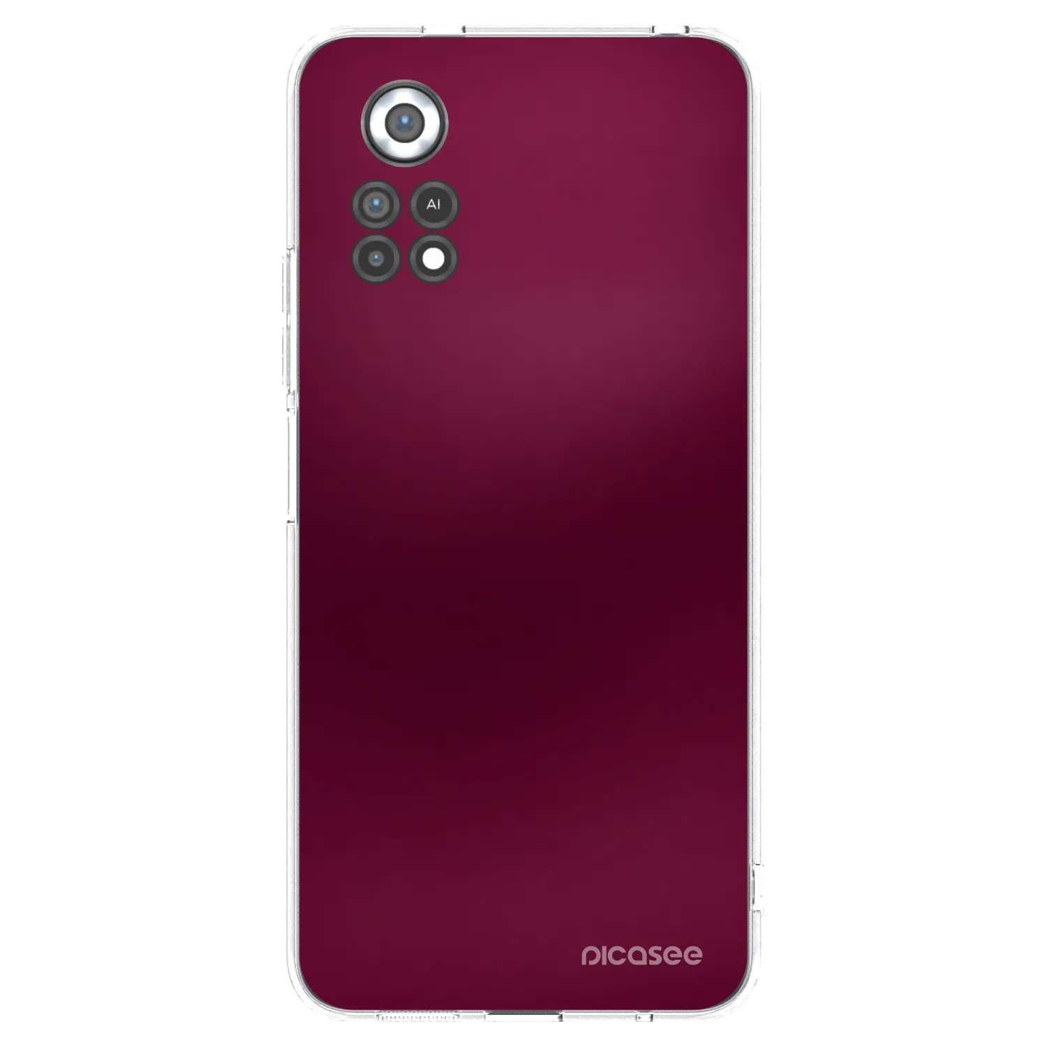 Picasee silikónový prehľadný obal pre Xiaomi Poco X4 Pro 5G - Velvet Bordeaux