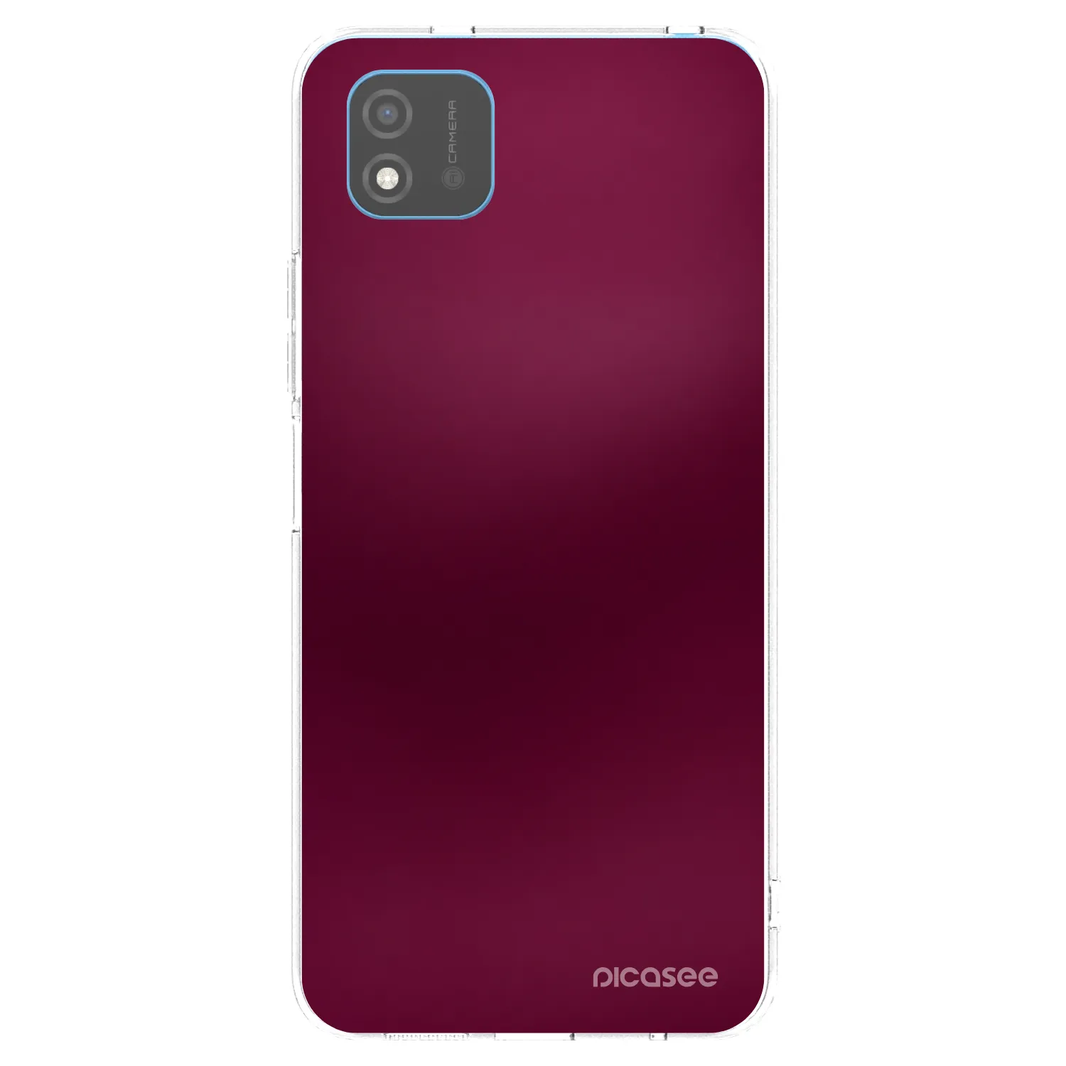 Picasee silikónový prehľadný obal pre Realme C11 (2021) - Velvet Bordeaux