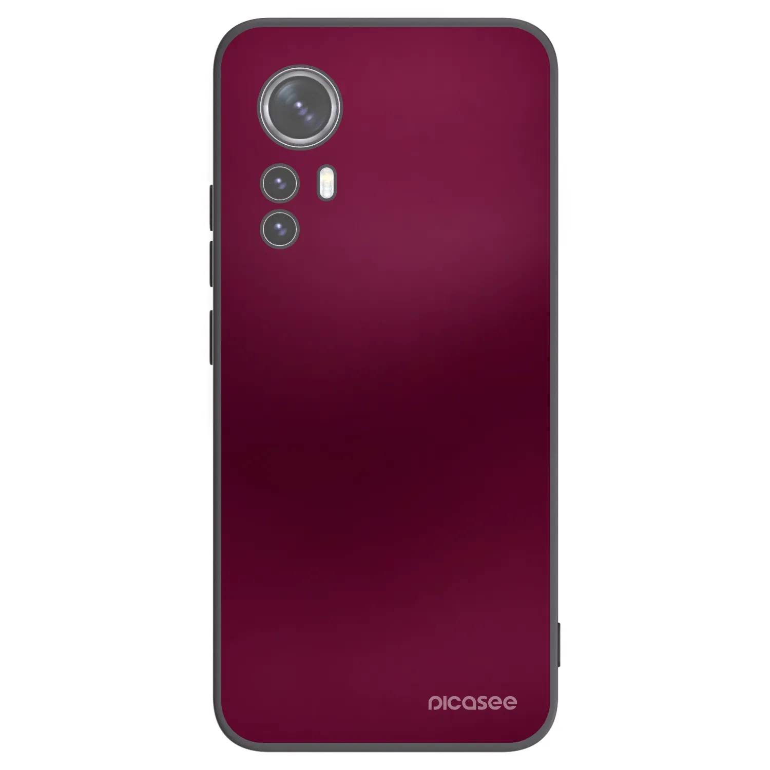 Picasee silikónový čierny obal pre Xiaomi 12 - Velvet Bordeaux