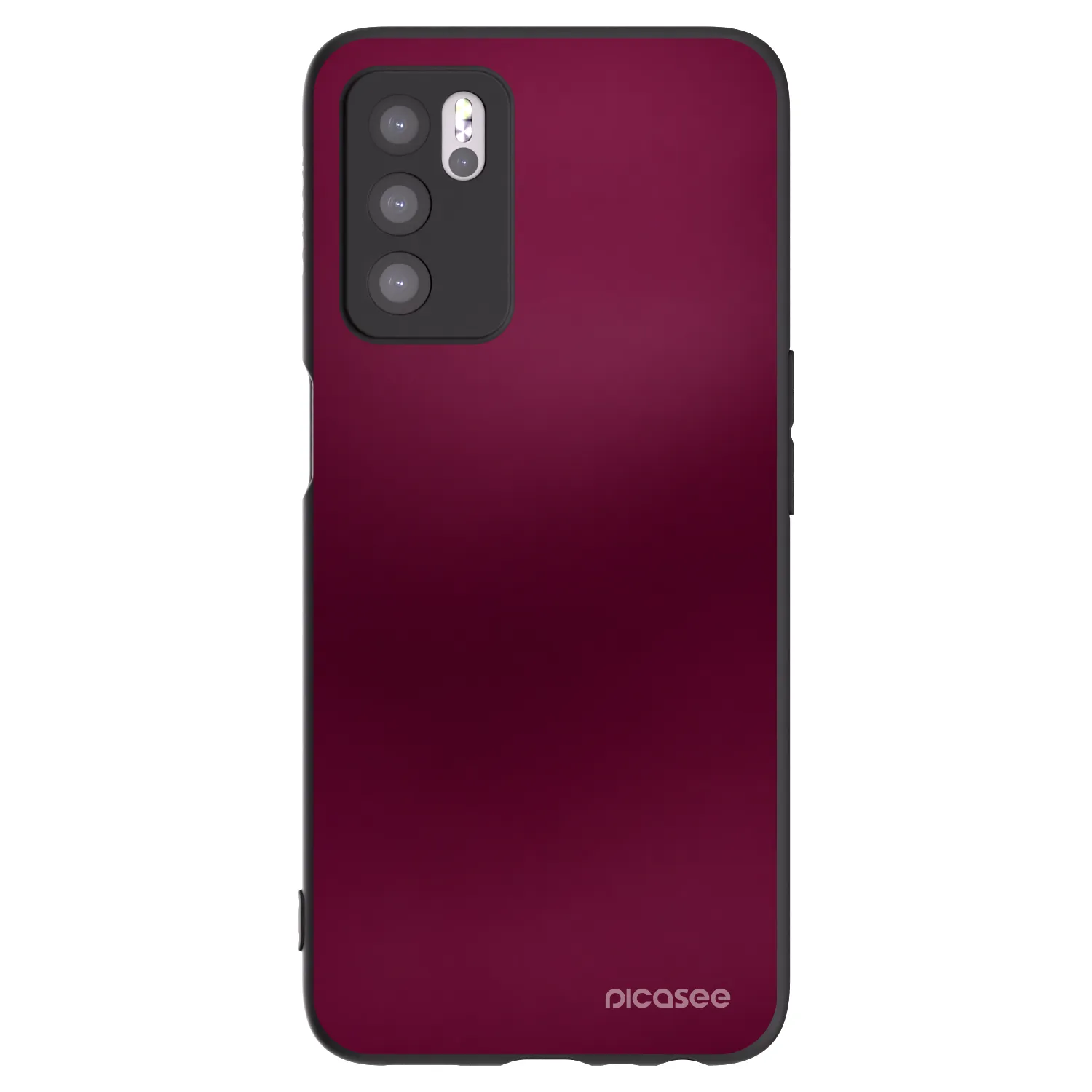 Picasee silikónový čierny obal pre OPPO A16 - Velvet Bordeaux